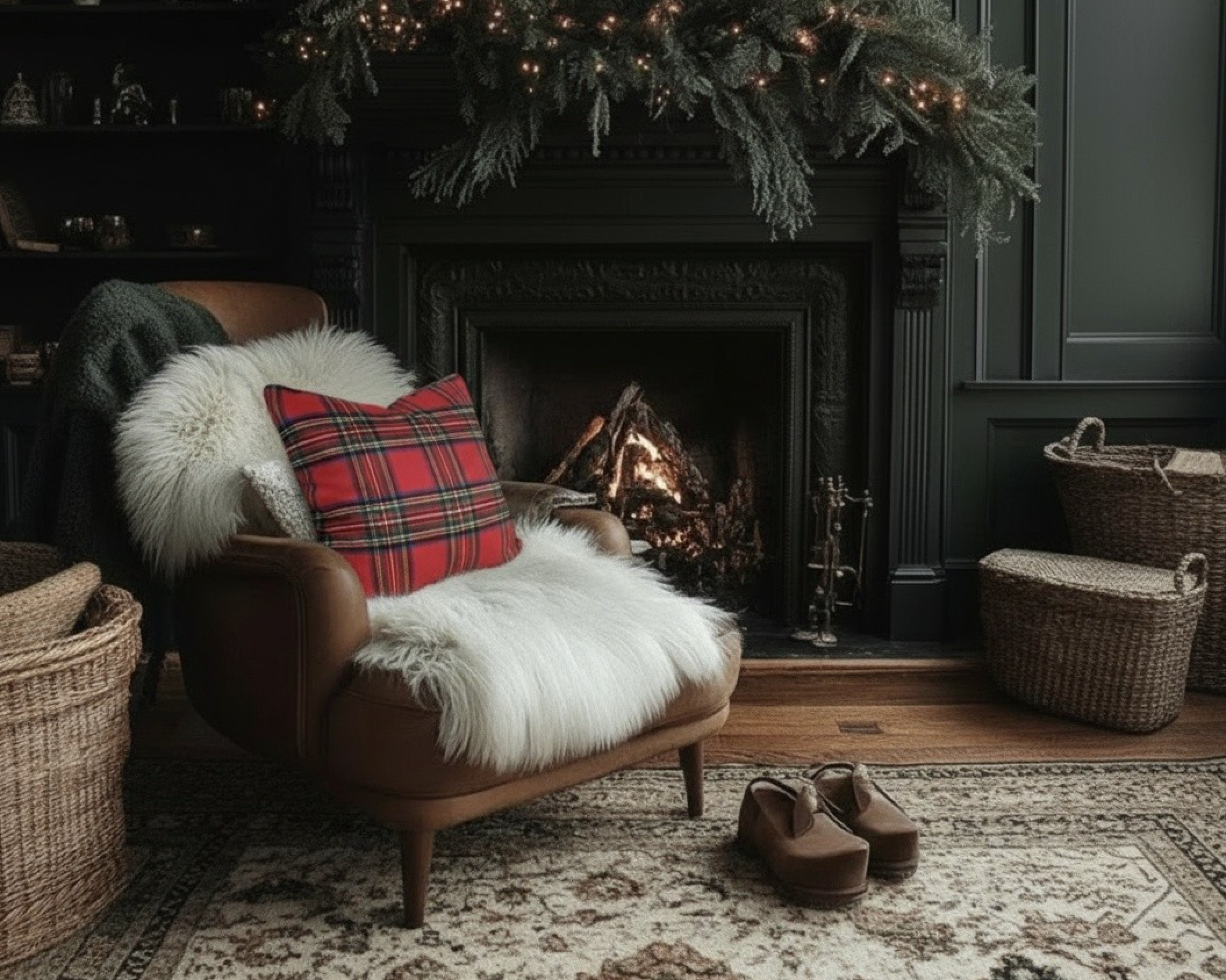 MONTROSE TARTAN PILLOW CRIMSON