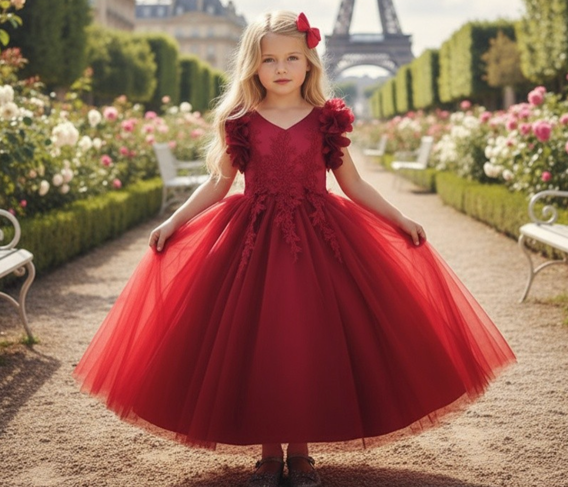 BIANCA GOWN CRIMSON