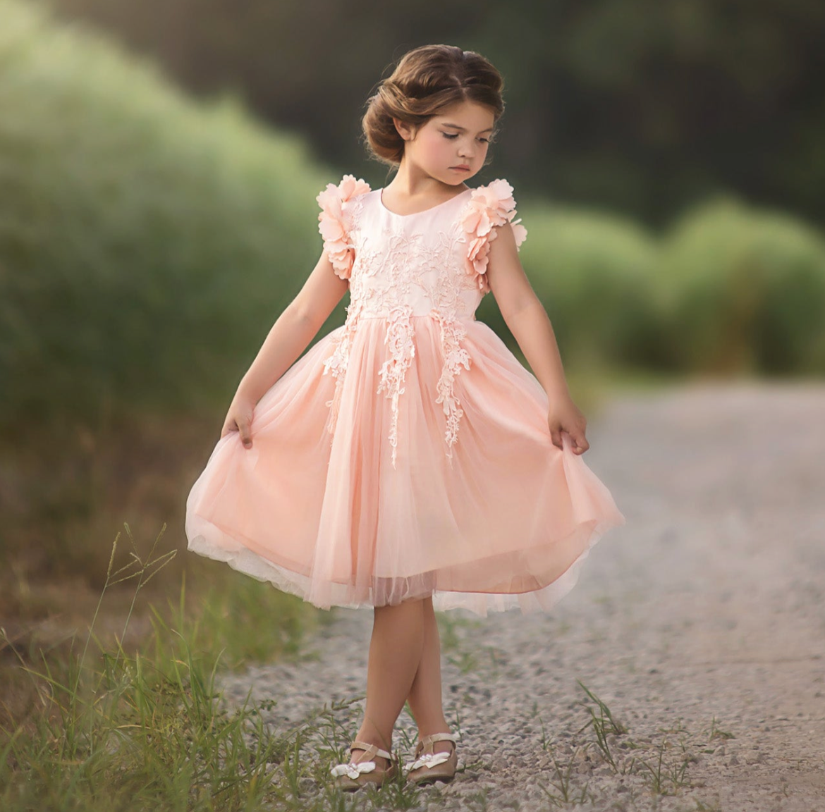 BIANCA DRESS PEACHY PINK