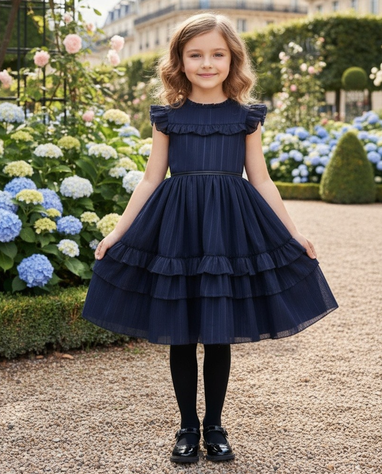 ELODIE DRESS NAVY