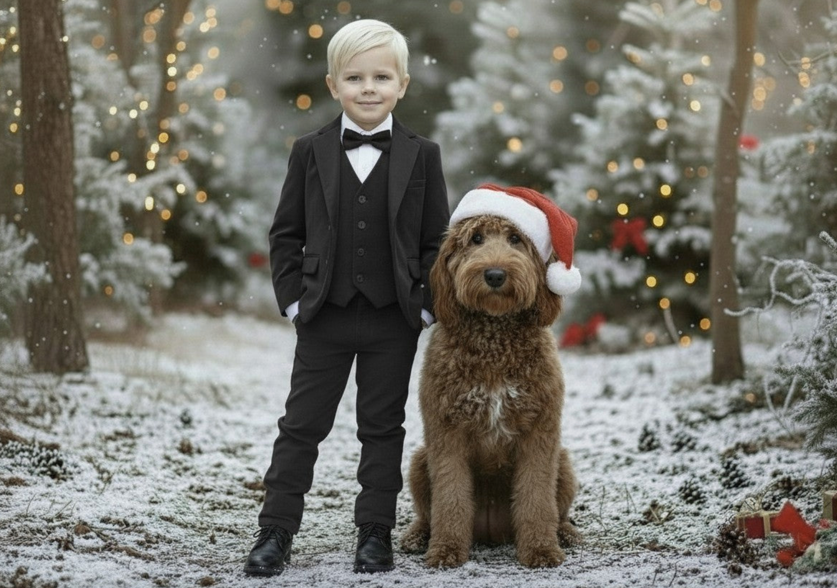 BOYS SAVILLE ROW BLACK TUXEDO 3PC. SET