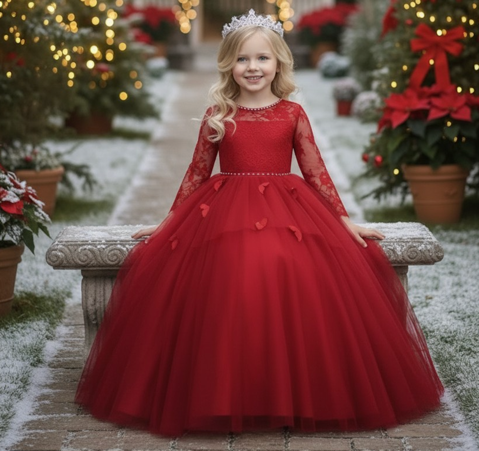 MARIPOSA GOWN CRIMSON