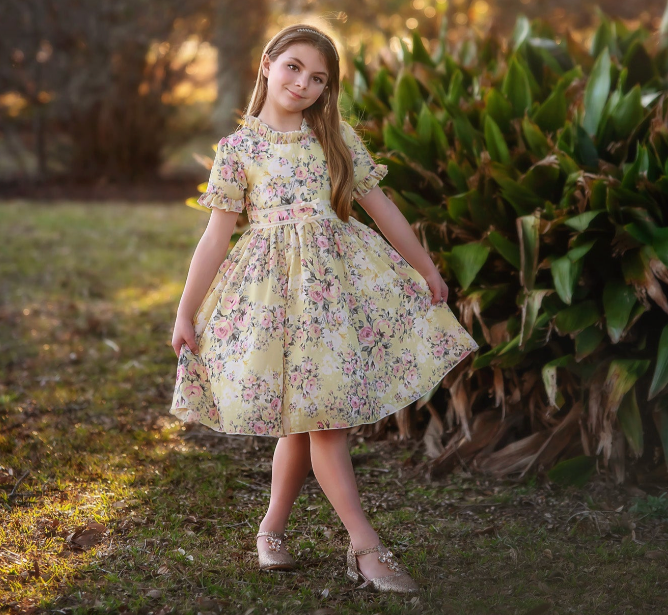 VERA DRESS YELLOW FLORAL