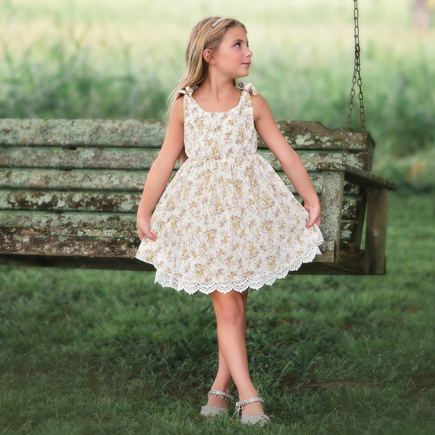 VIOLETTE REVERSIBLE DRESS IVORY FLORAL