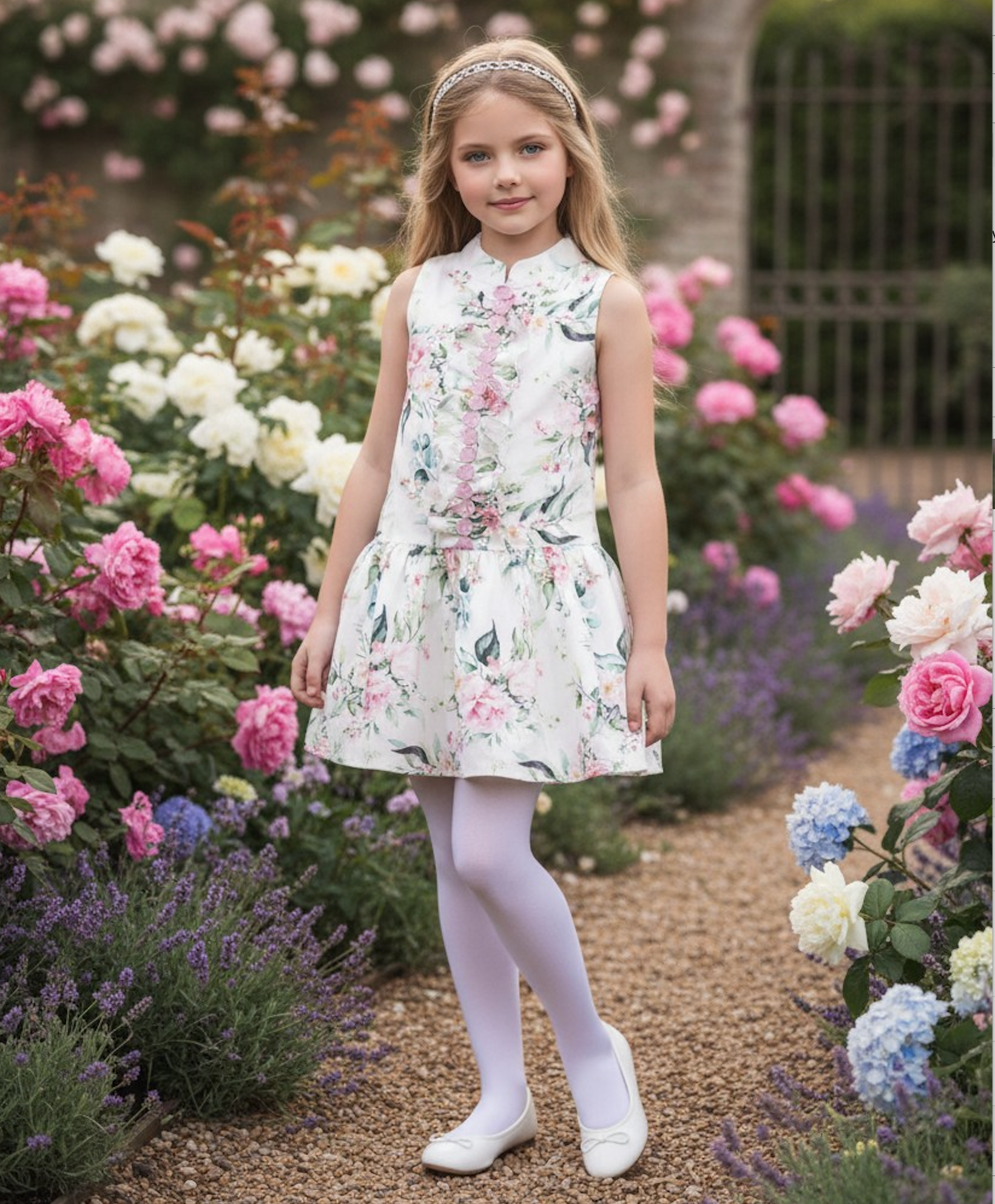 ADA DRESS IVORY FLORAL