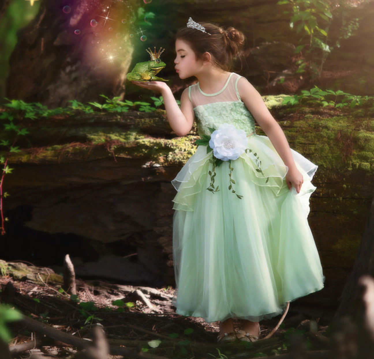 FROG PRINCESS GOWN & BELT SET