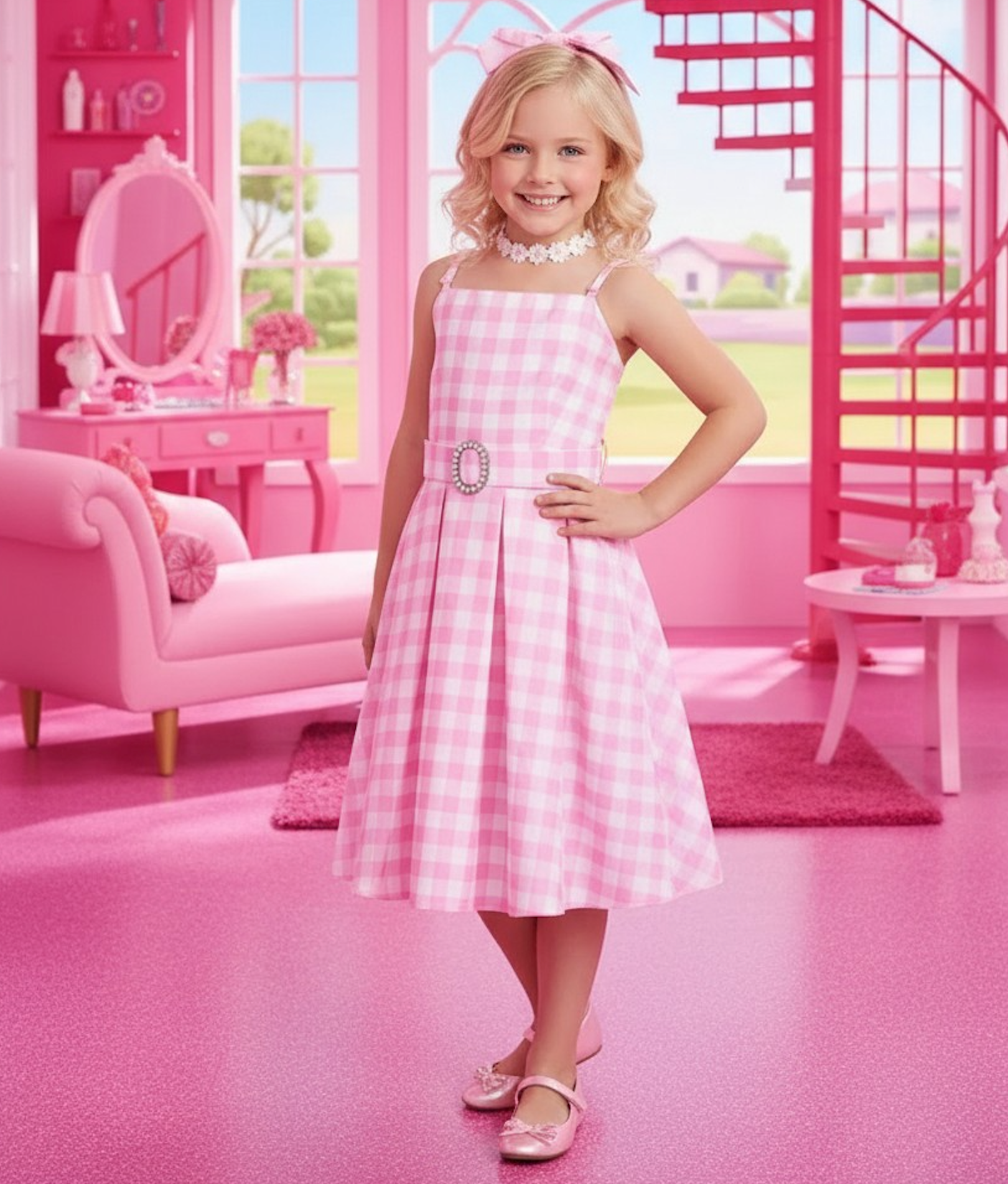 GINGHAM QUEEN 4 PC SET.