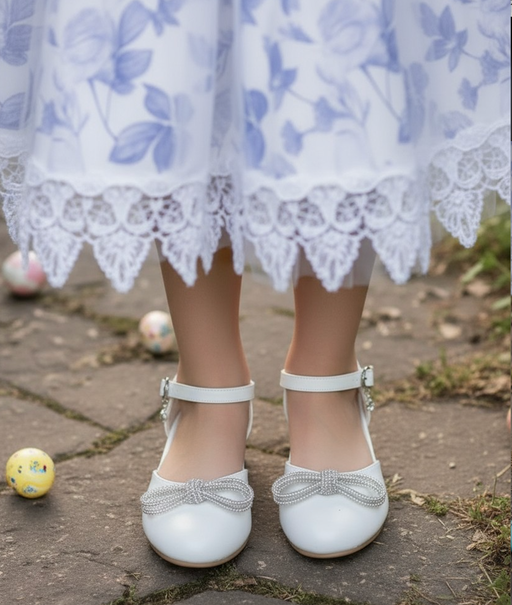 RYLEE BOW SHOE WHITE