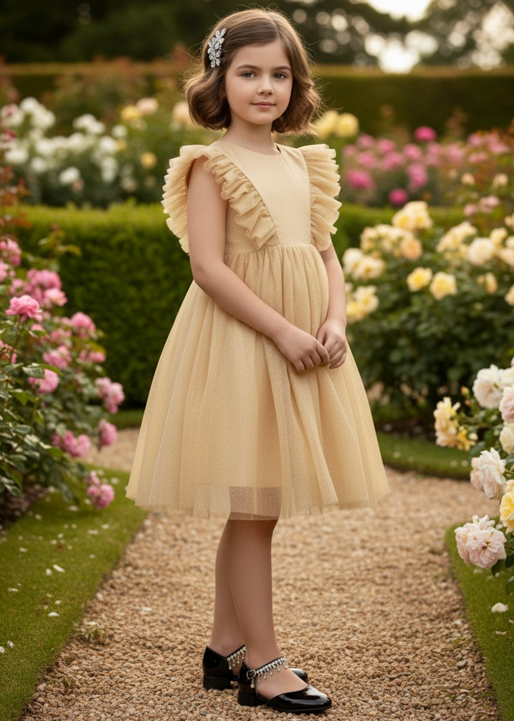 MILLY DRESS SPARKLING CHAMPAGNE