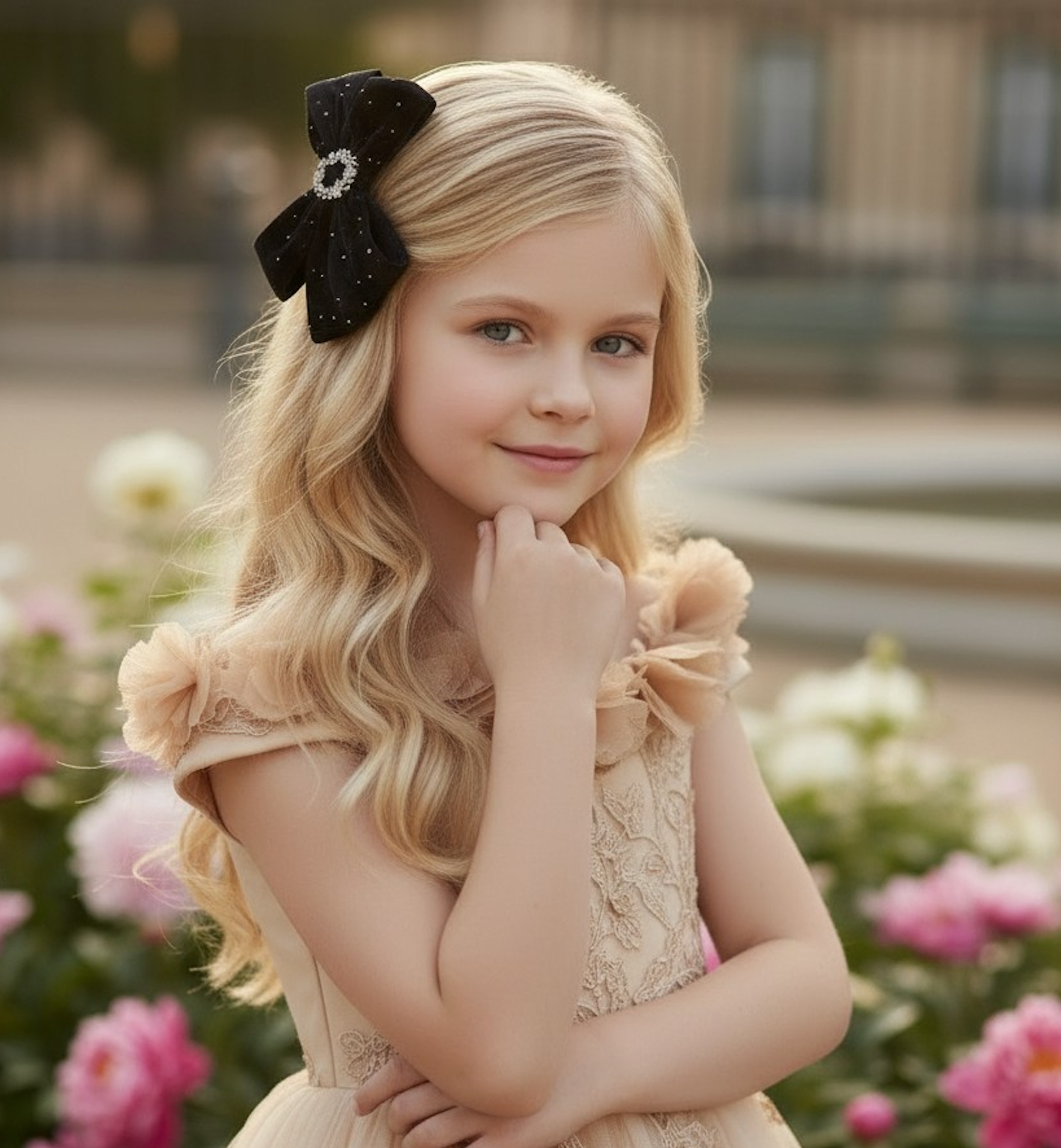 RAYE VELVET BOW BLACK