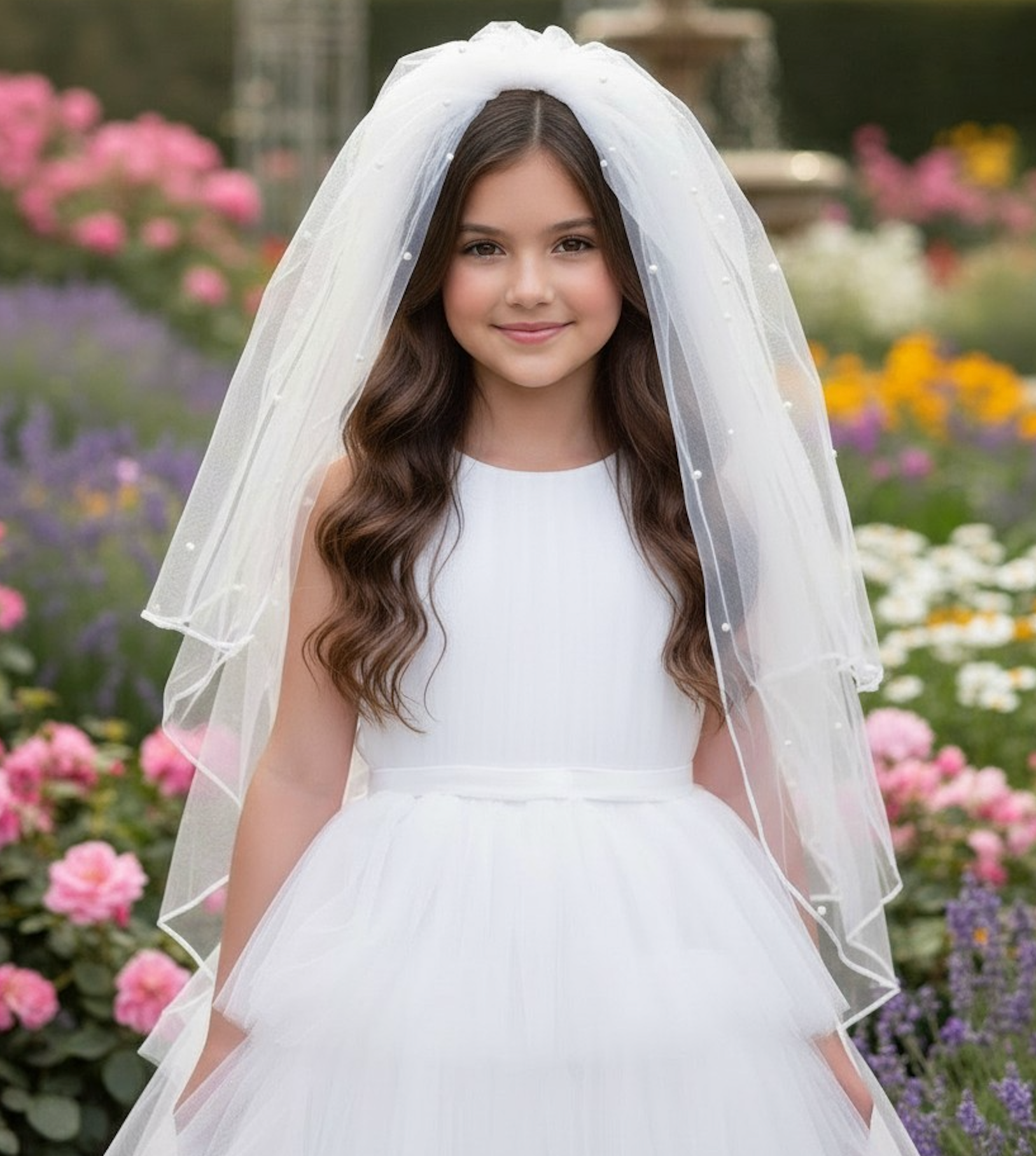 PIPPA RUFFLE VEIL