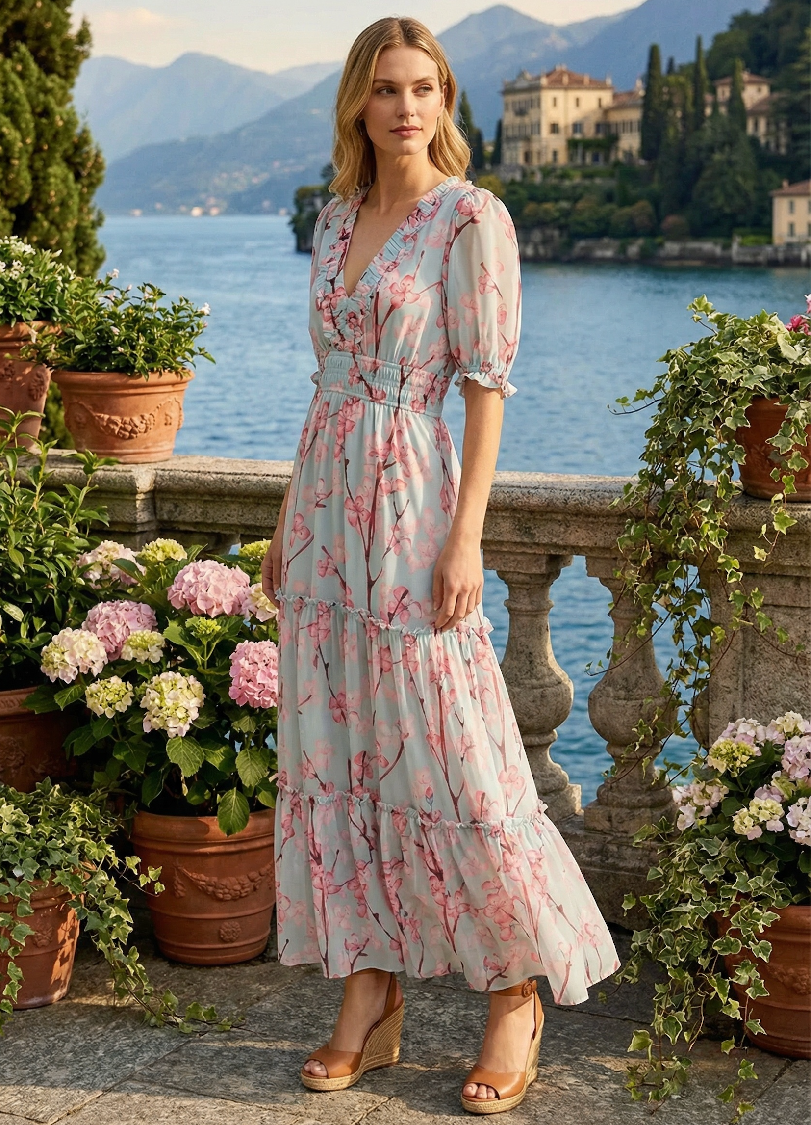 CAPUCINE DRESS CHERRY BLOSSOM XS