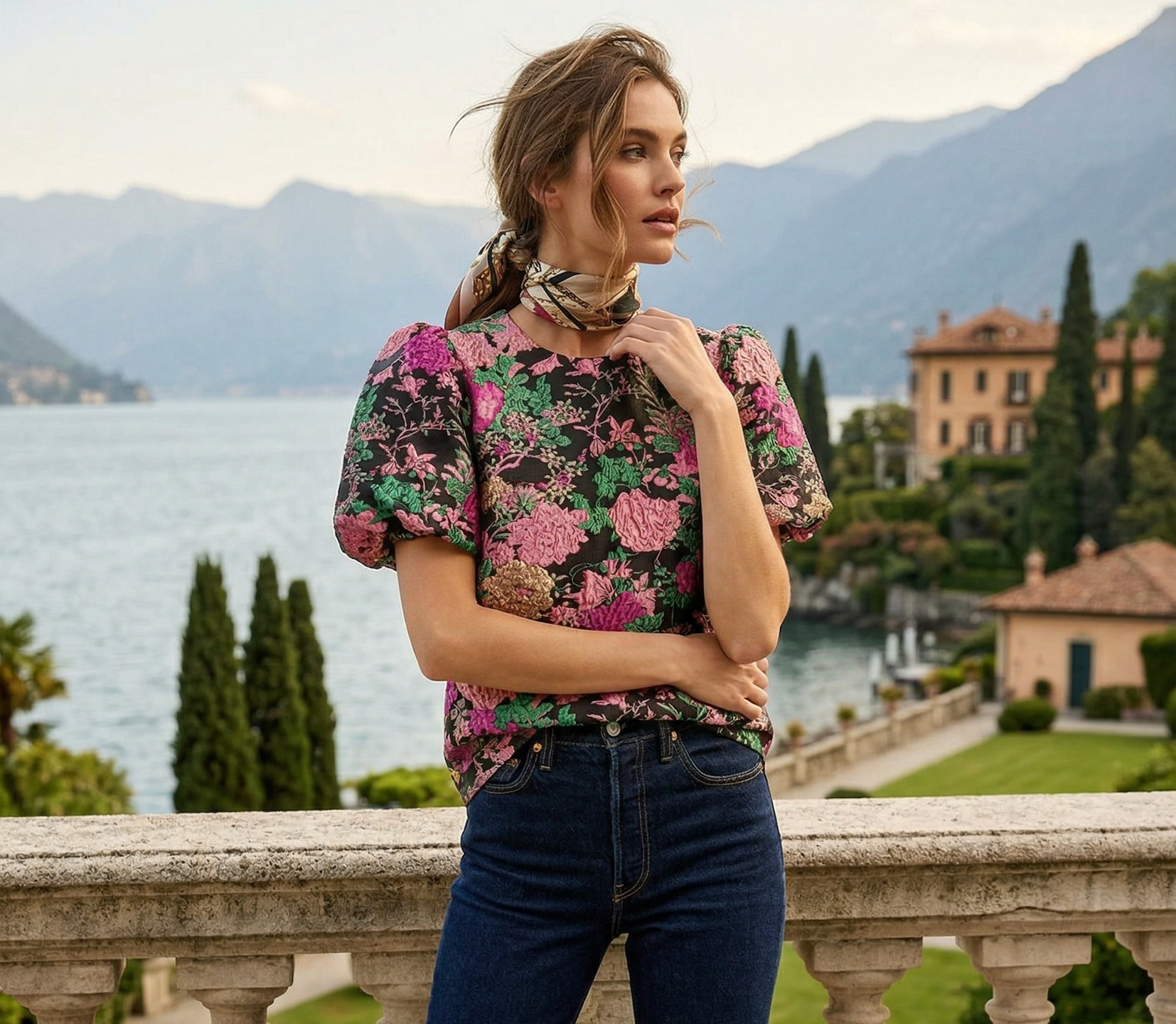MARGARET BLOUSE MIDNIGHT FLORAL