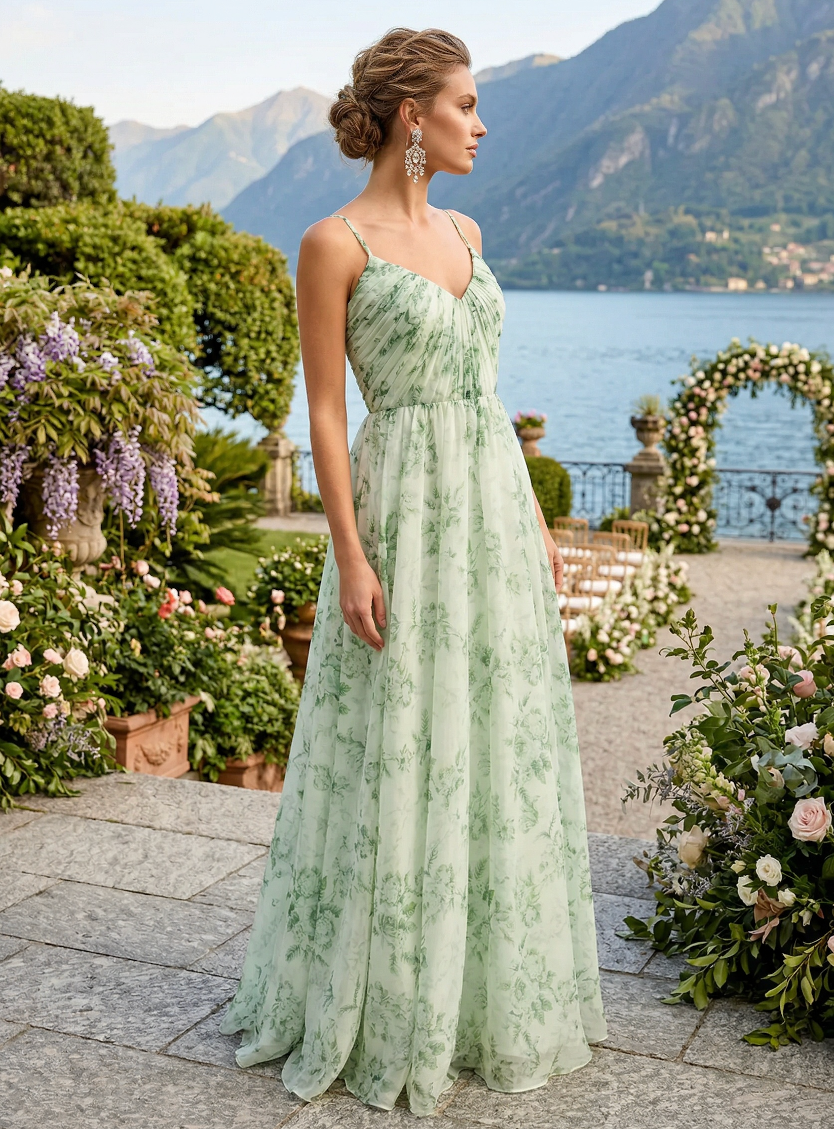 KENLEY GOWN GREEN