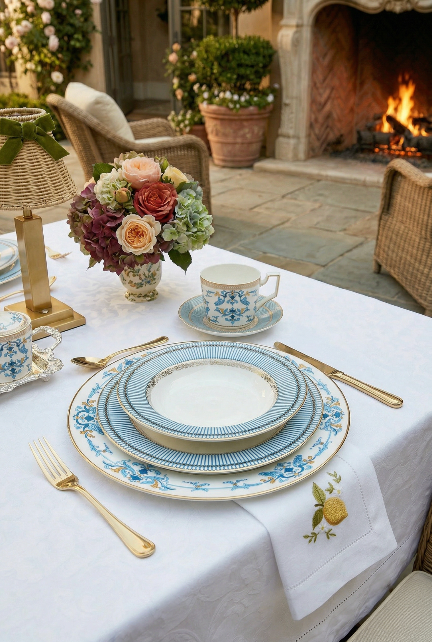 CORINNE 9" BONE CHINA BOWL