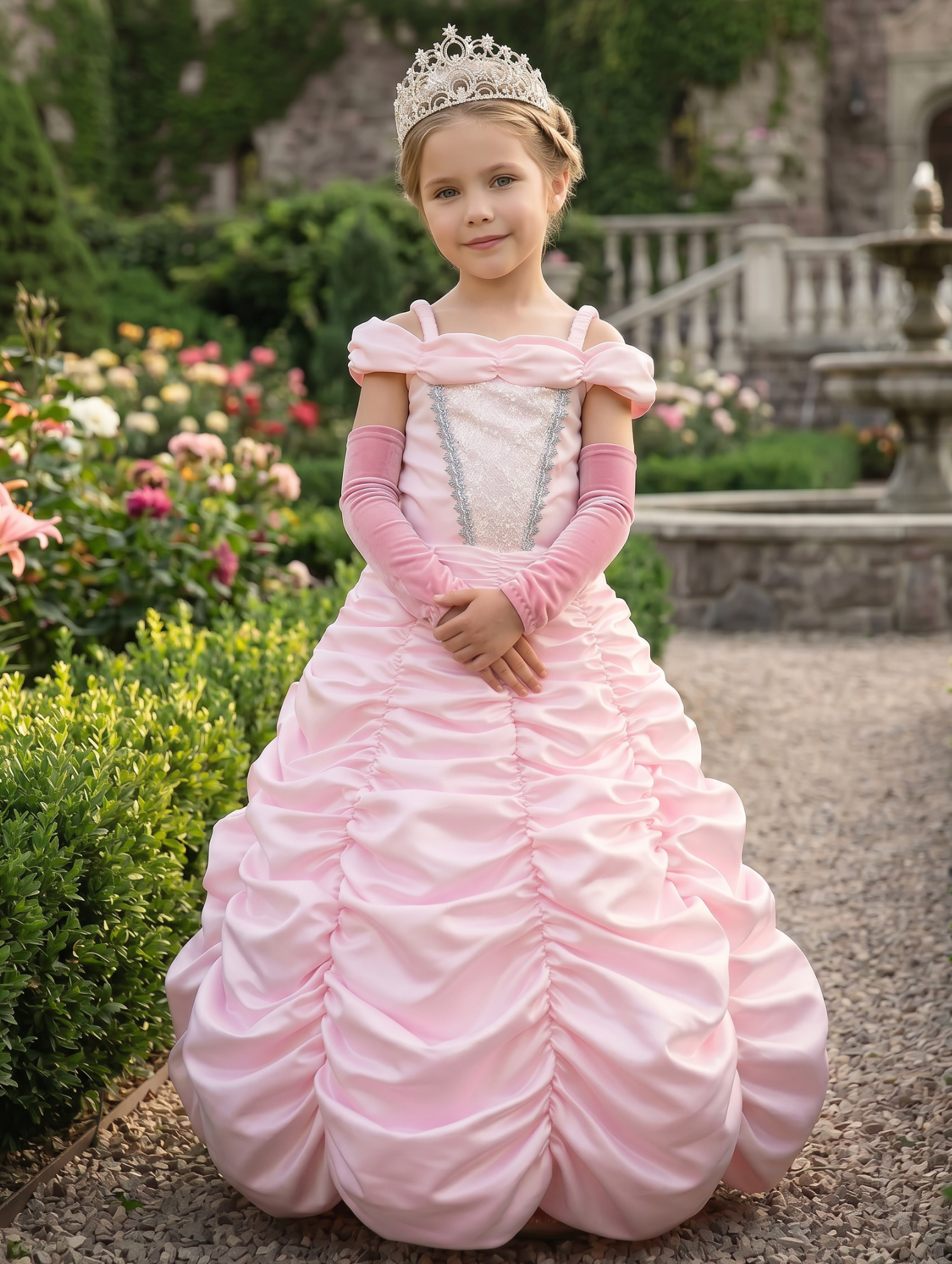 PRINCESS ANNELIESE DRESS & GLOVE SET