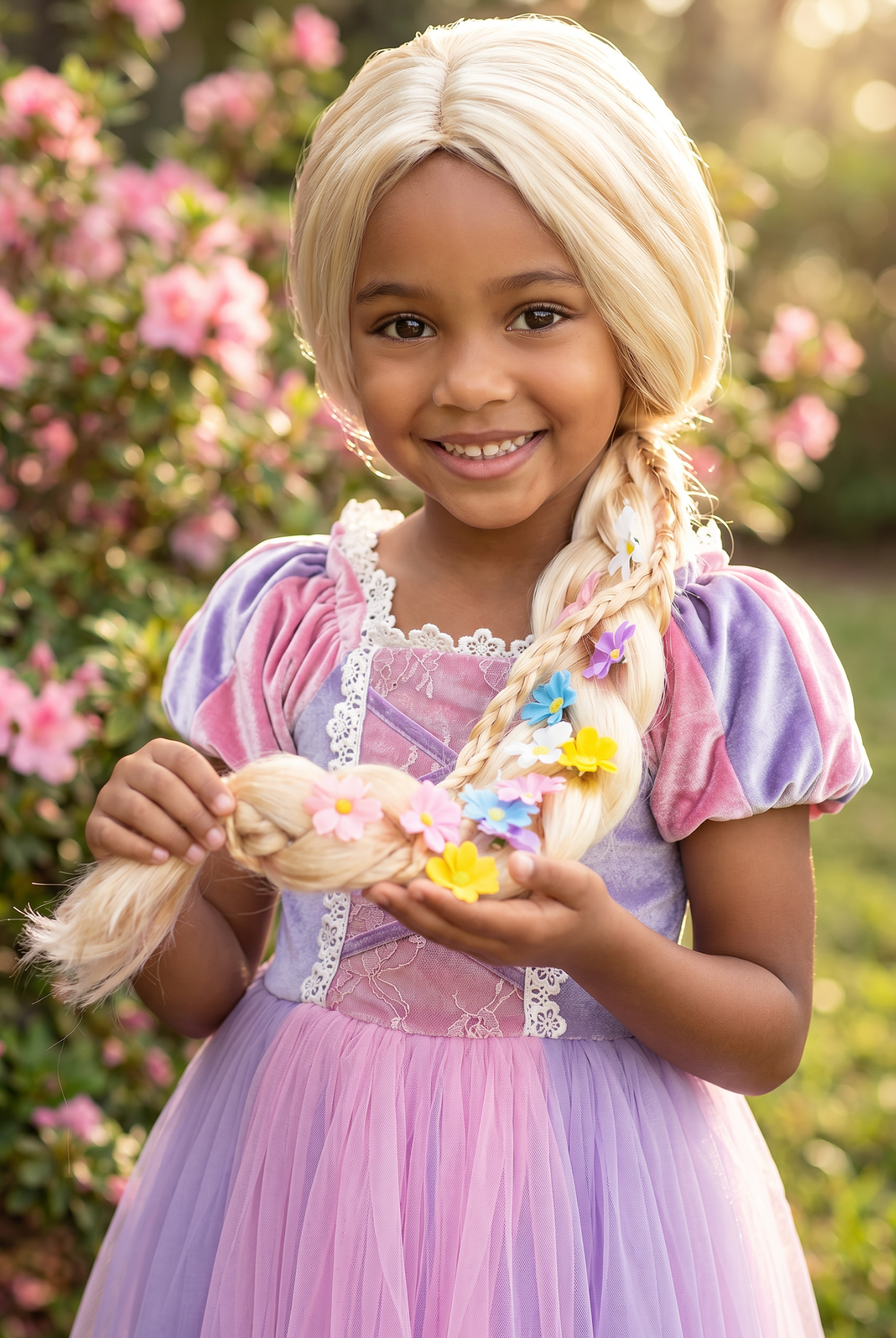 BLONDE BRAIDED WIG