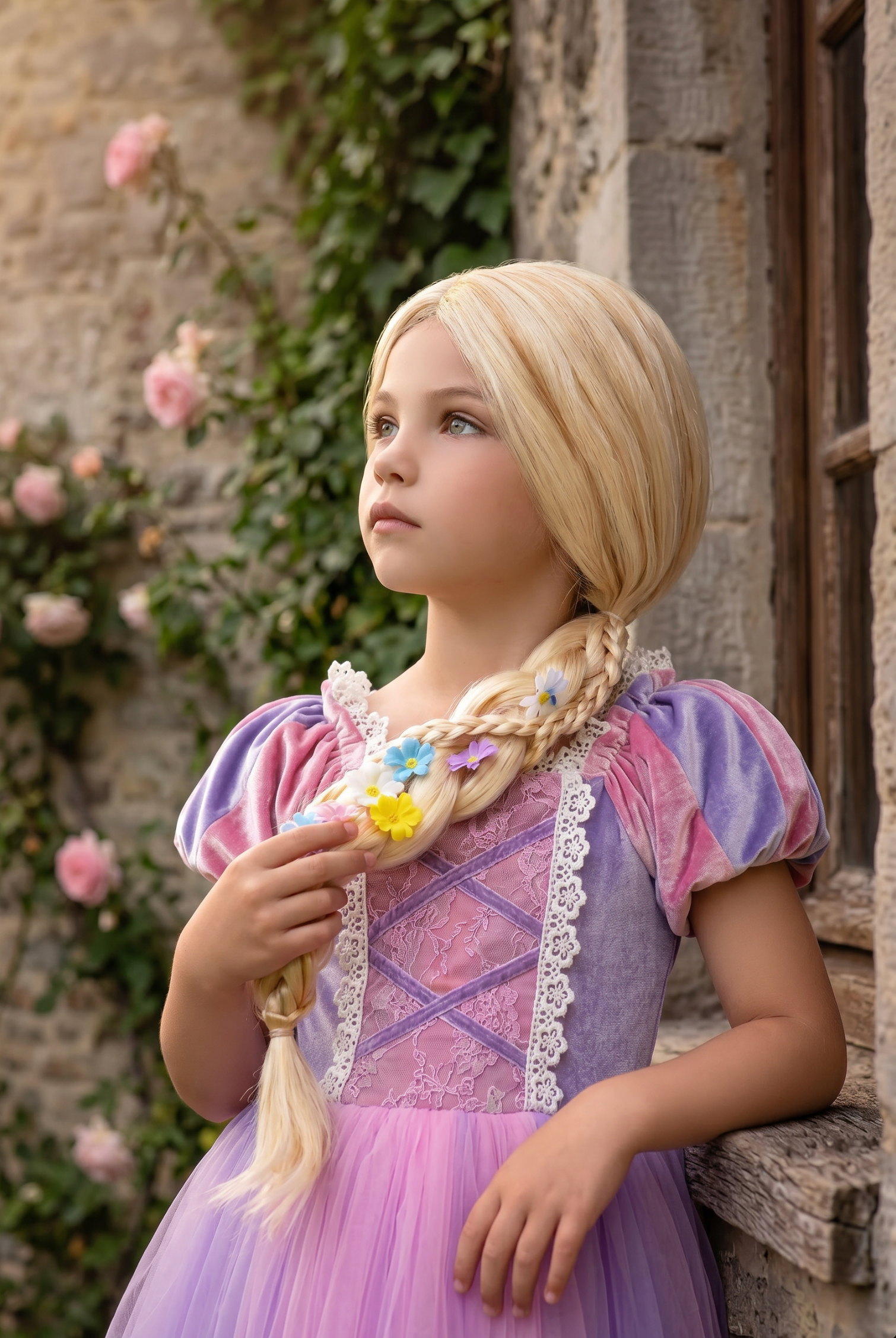 BLONDE BRAIDED WIG