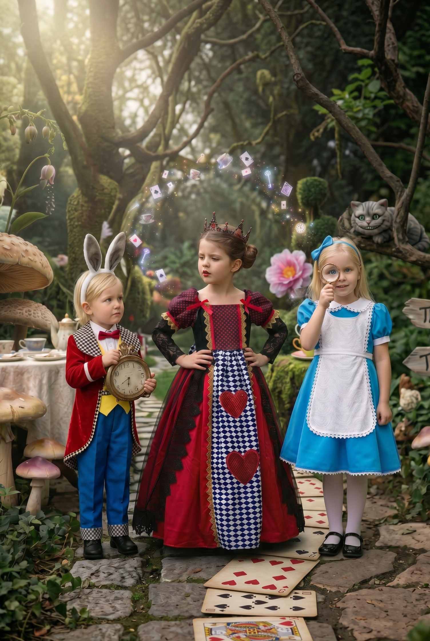 WHITE RABBIT 4PC. COSTUME