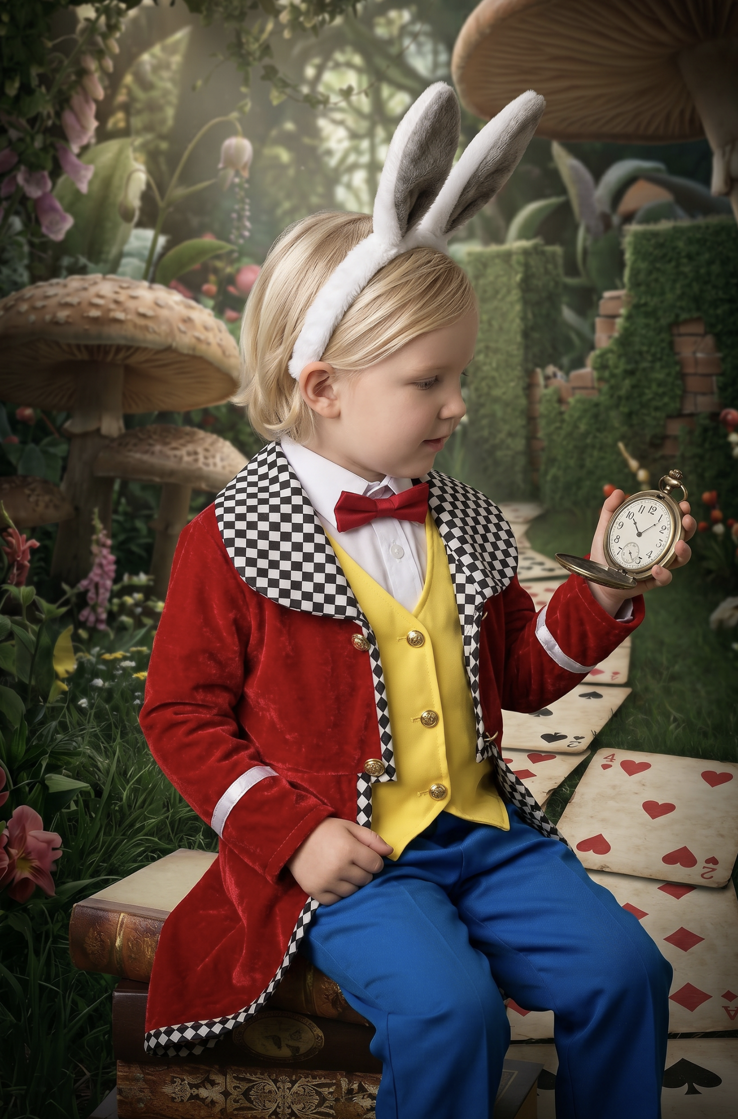 WHITE RABBIT 4PC. COSTUME