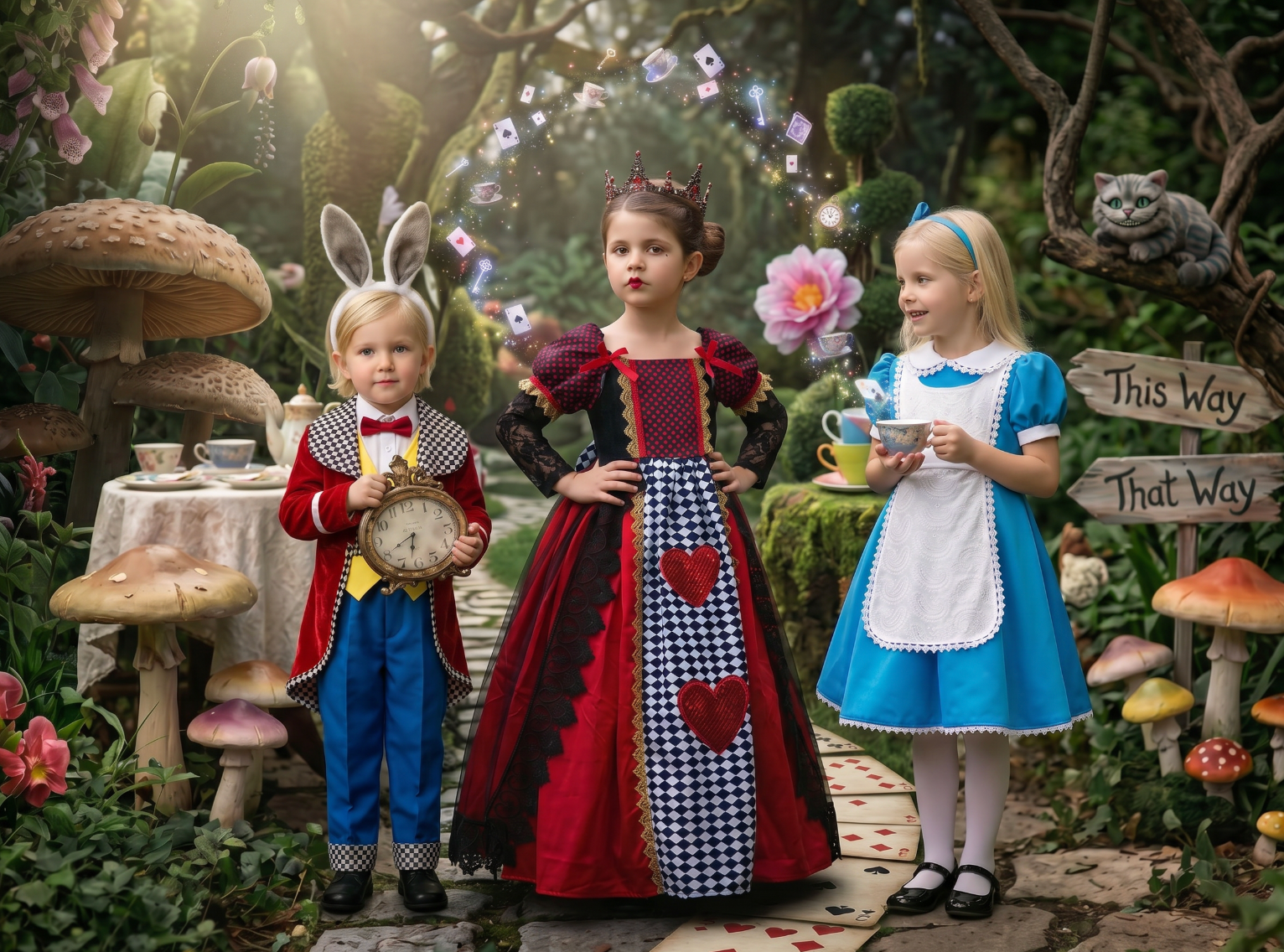 WHITE RABBIT 4PC. COSTUME
