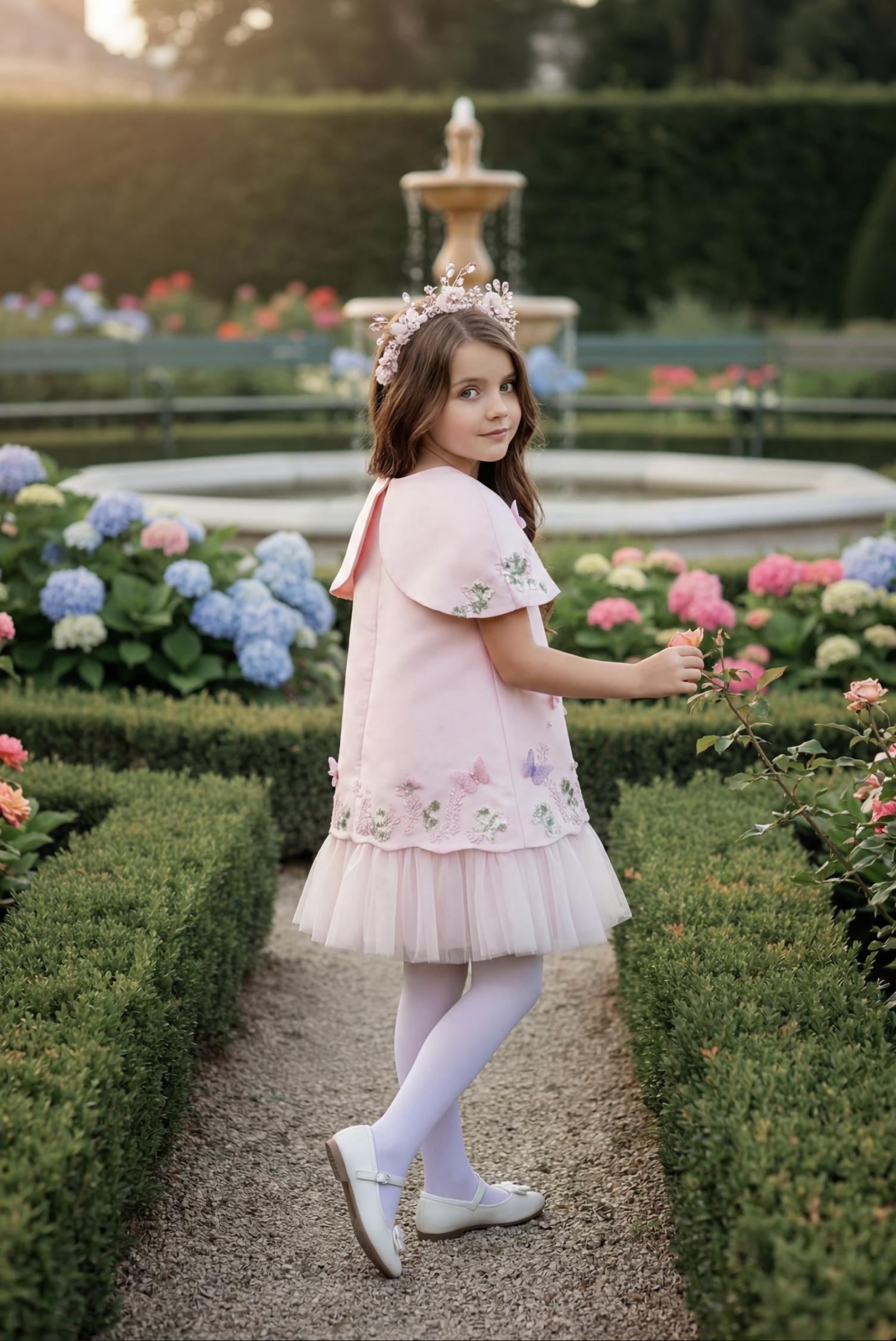 EMERY DRESS & CAPELET SET