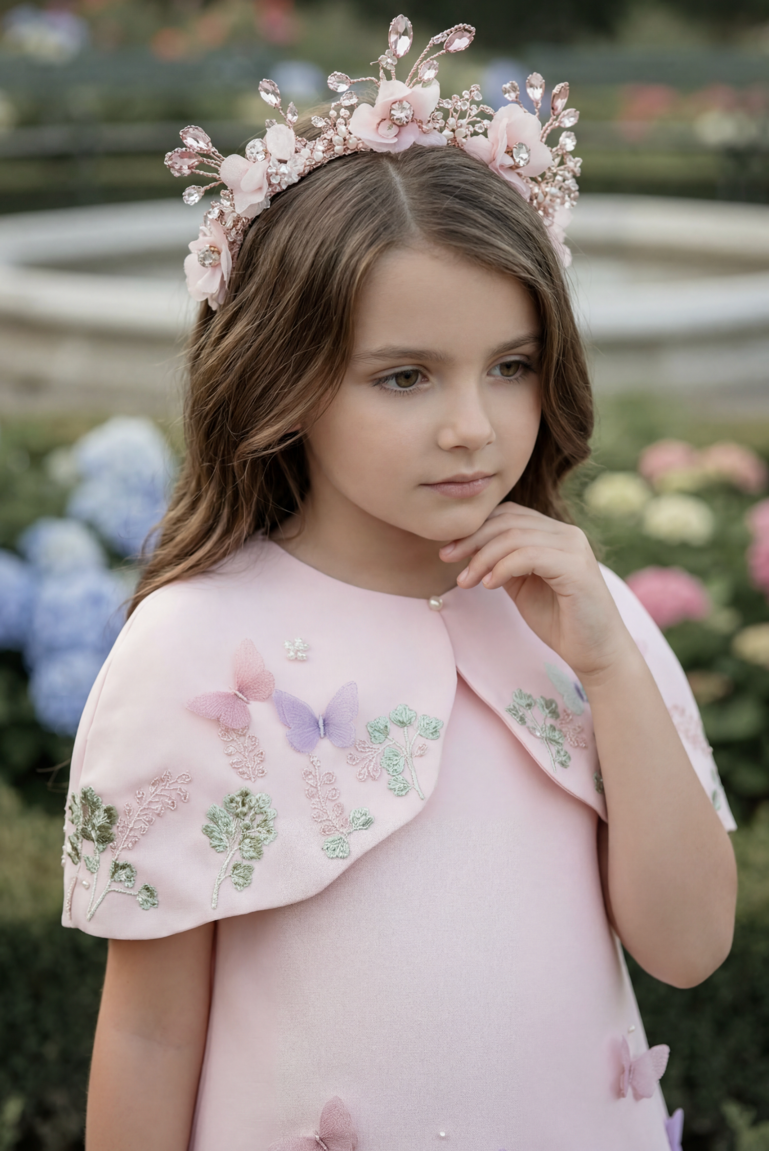EMERY DRESS & CAPELET SET