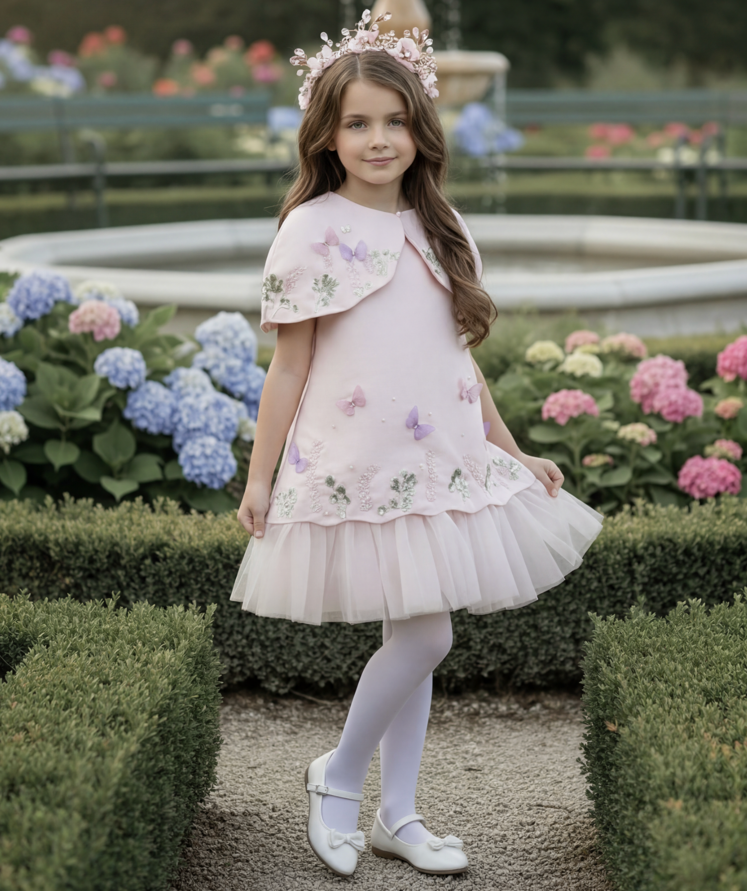 EMERY DRESS & CAPELET SET