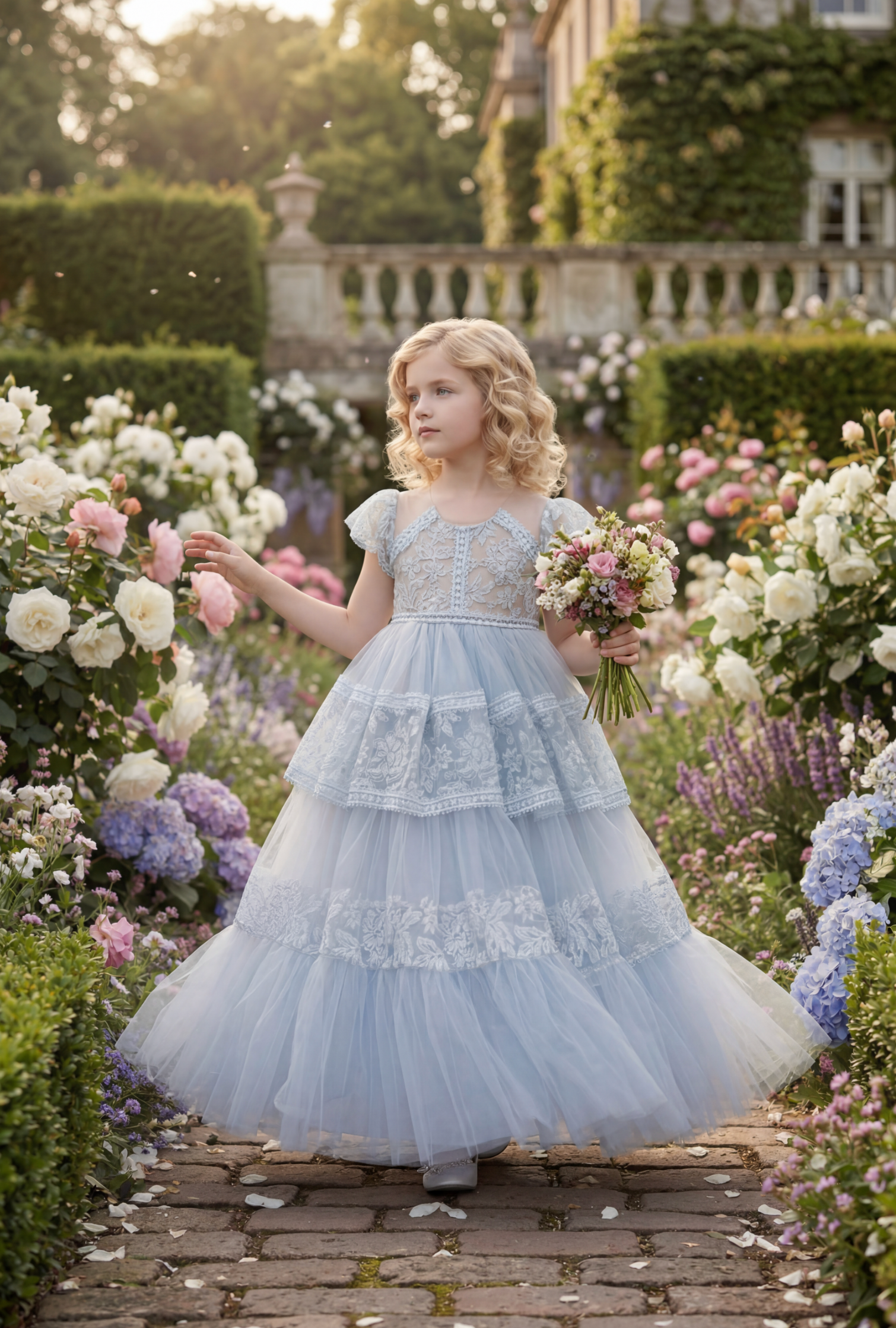 CATERINA DRESS BLUE