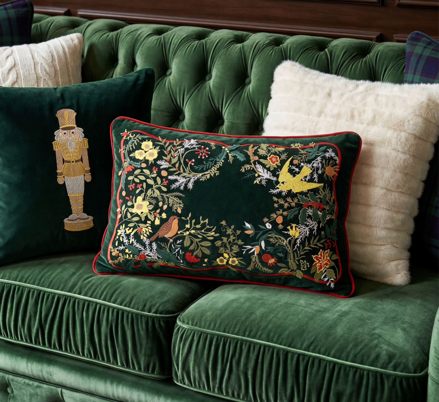 WINTER AVIARY PILLOW