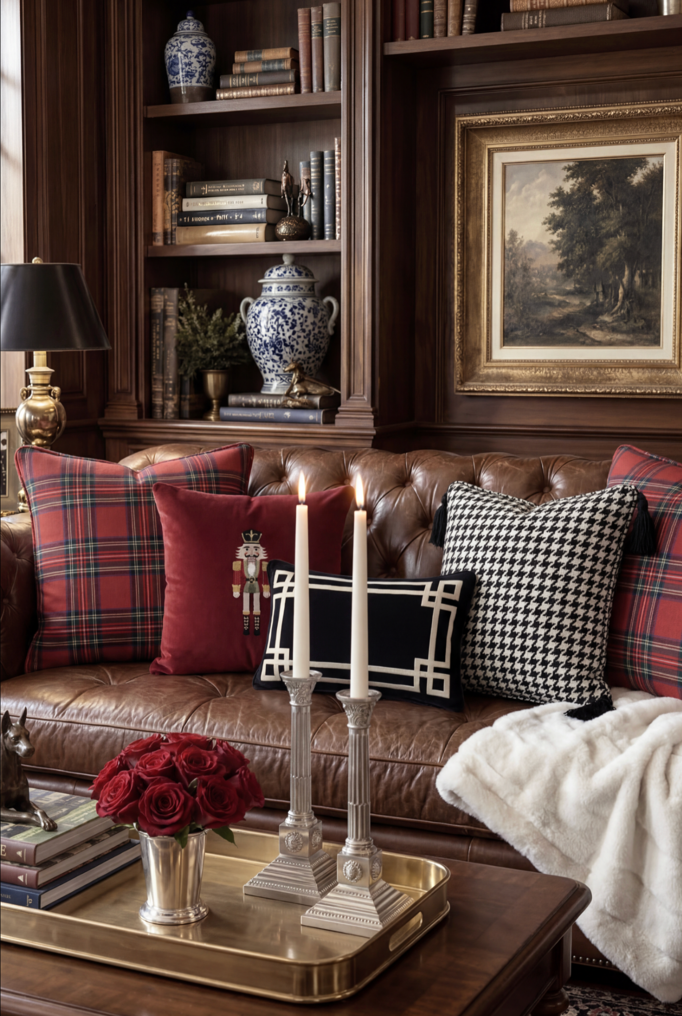 KENSINGTON HOUNDSTOOTH PILLOW