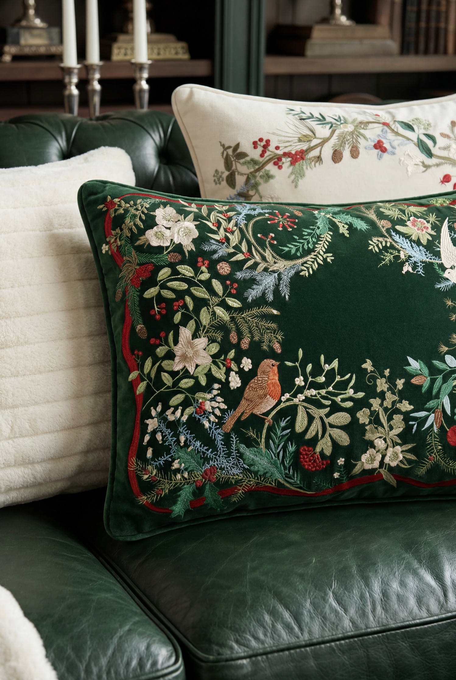 WINTER AVIARY PILLOW