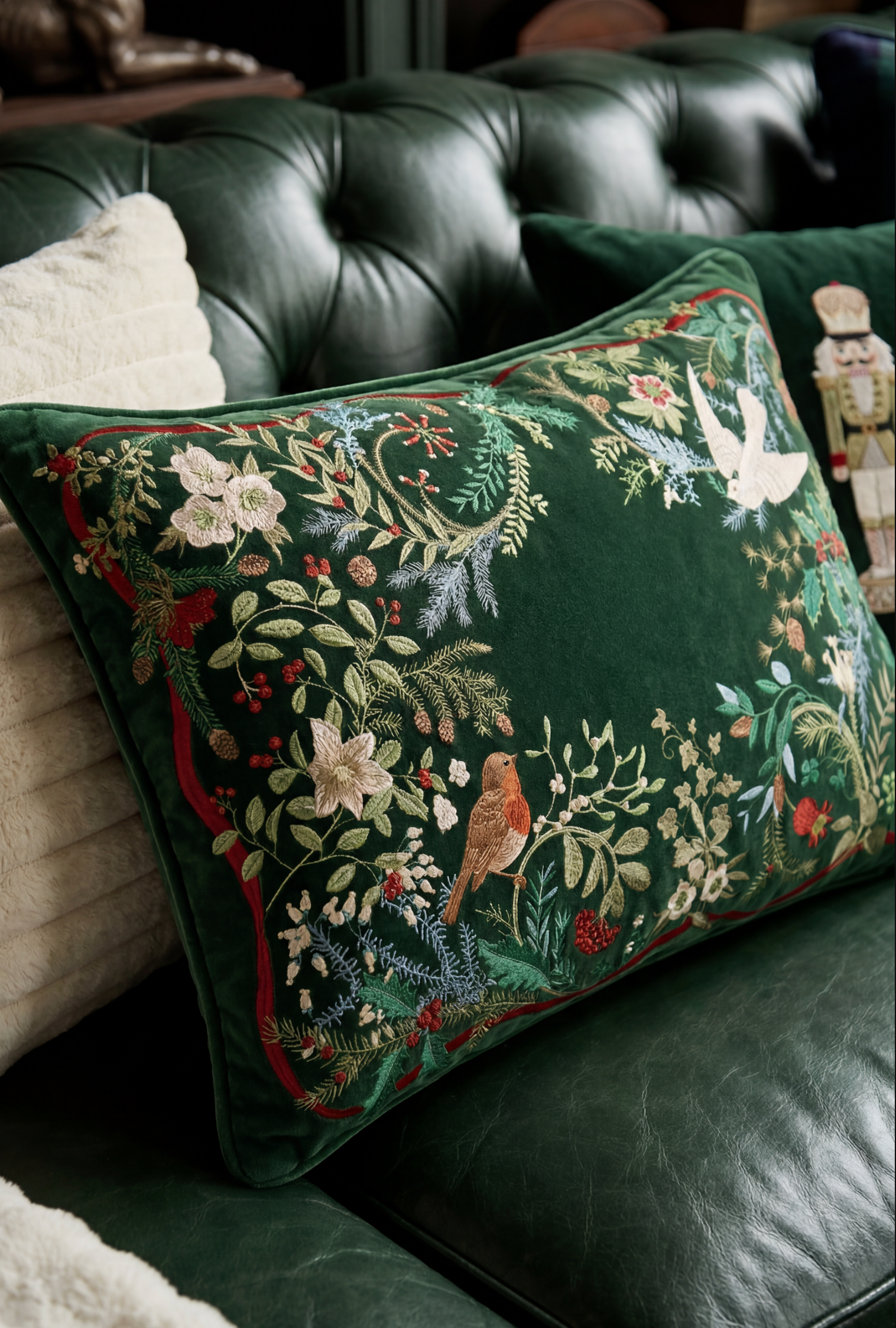 WINTER AVIARY PILLOW