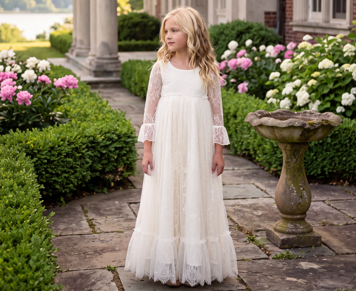 DELANEY GOWN WHITE