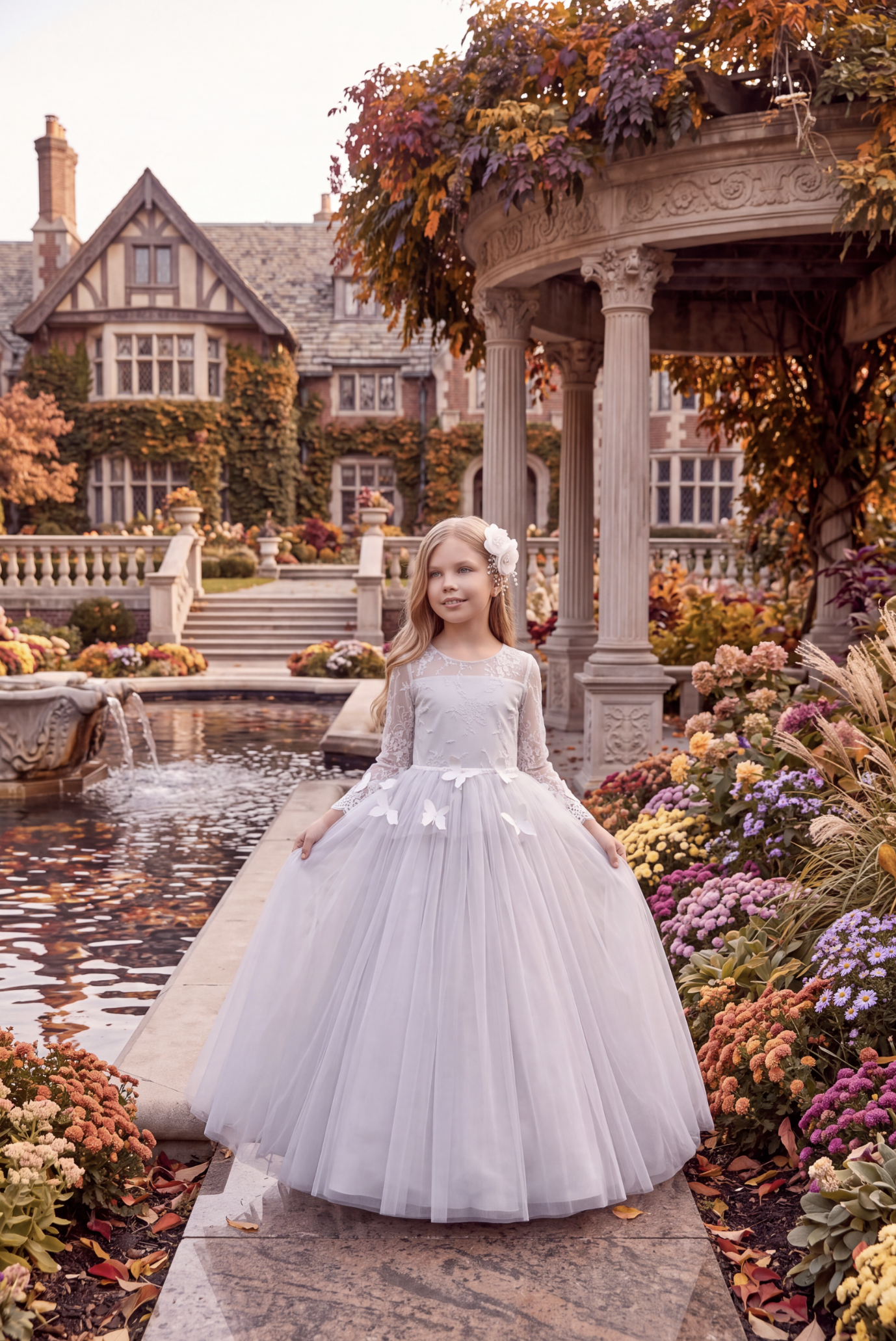 MARIPOSA GOWN SILVER