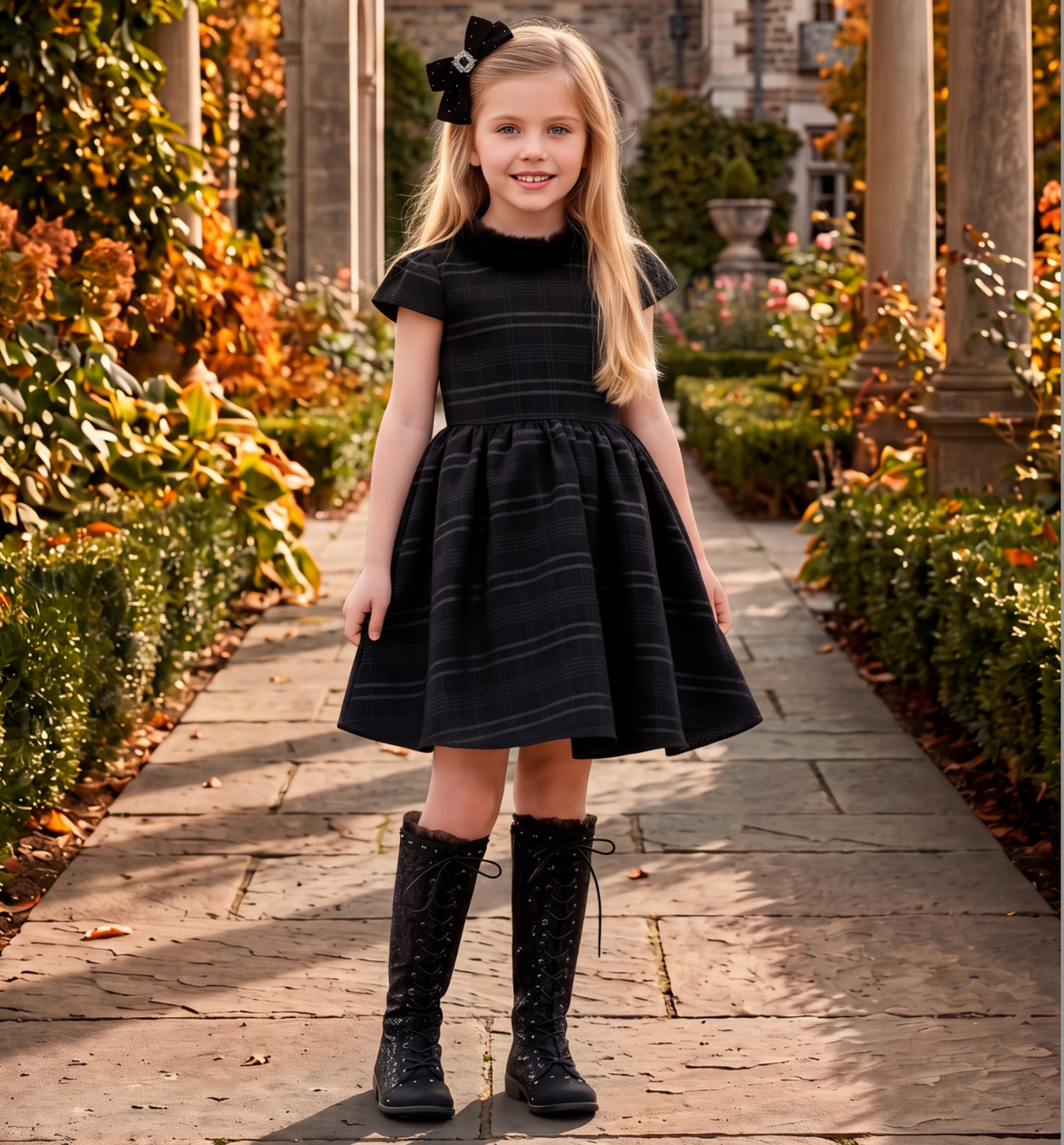 EVANGELINE DRESS BLACK