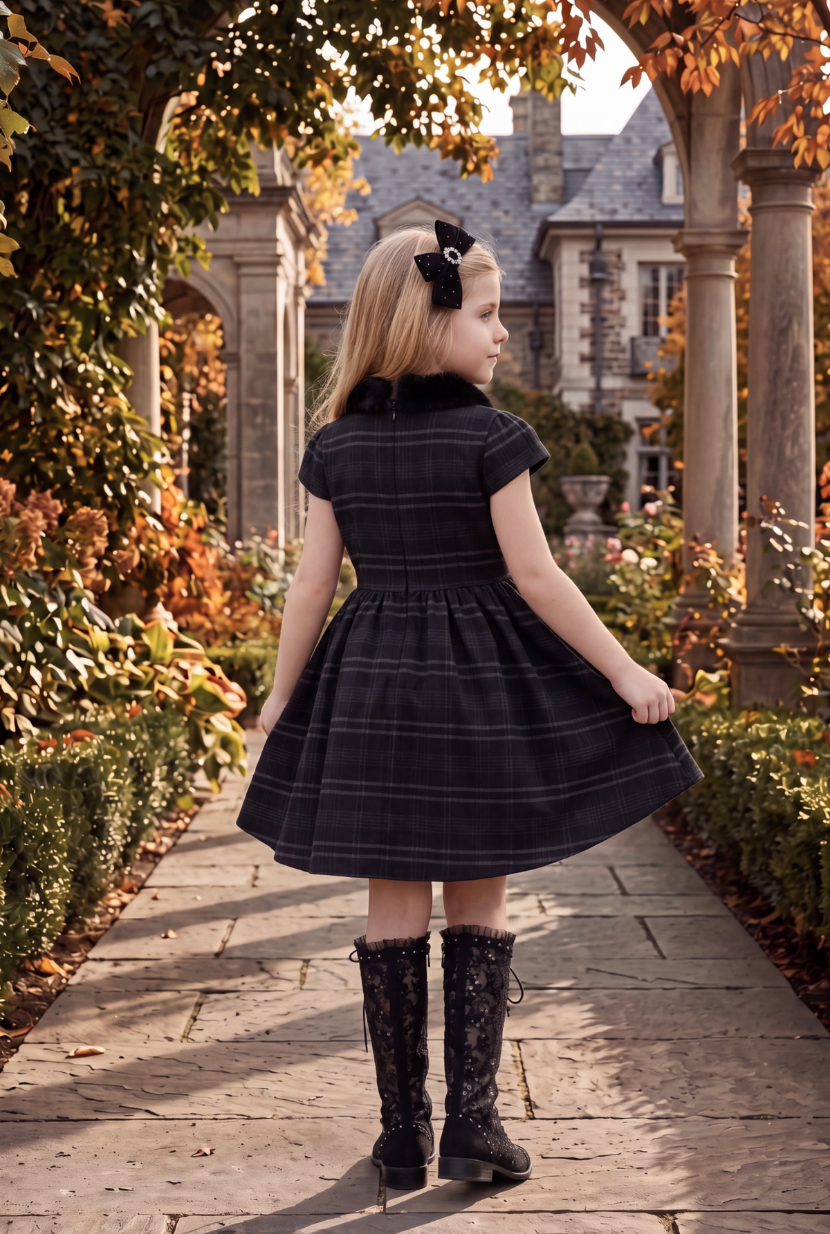 EVANGELINE DRESS BLACK