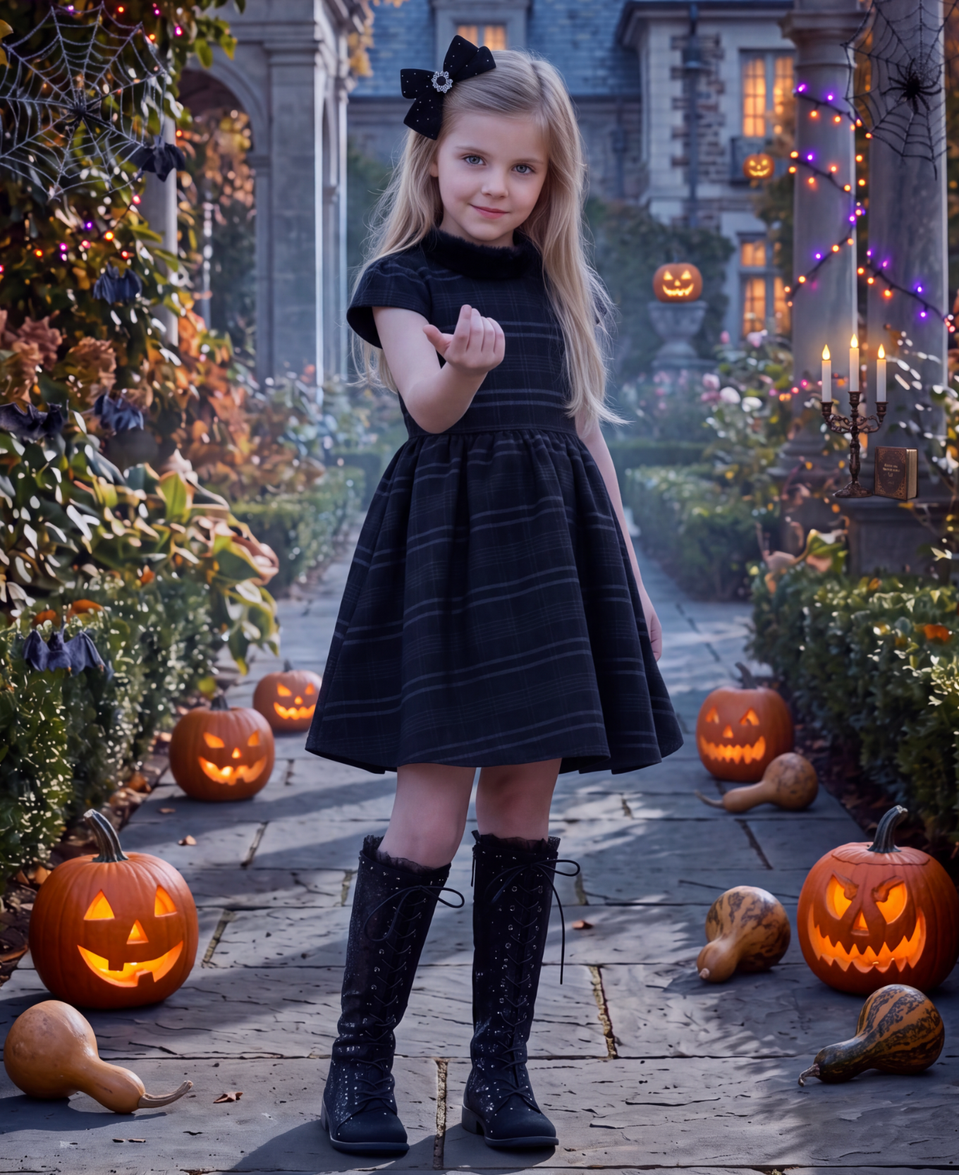 EVANGELINE DRESS BLACK