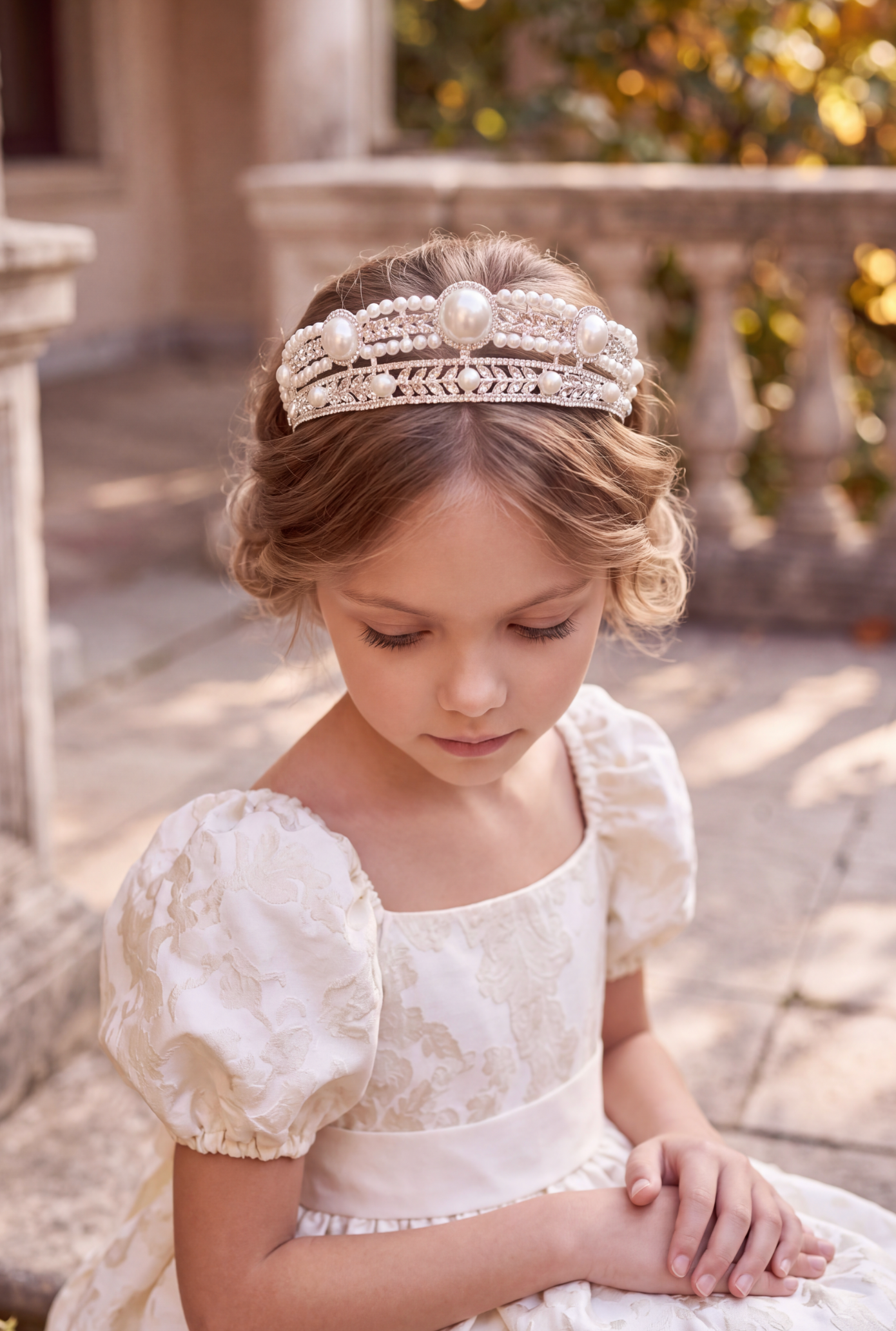 ARIELLE DRESS IVORY JACQUARD