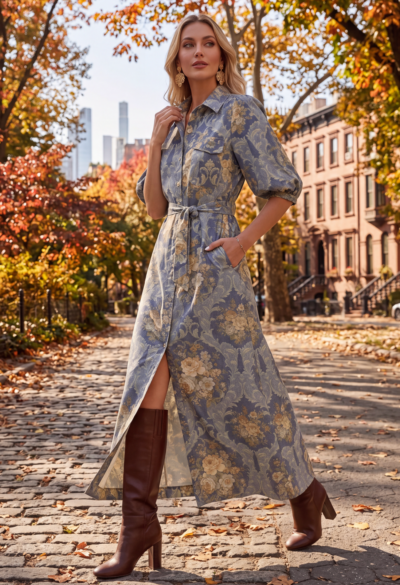 FARLEIGH DRESS FRENCH FLORAL