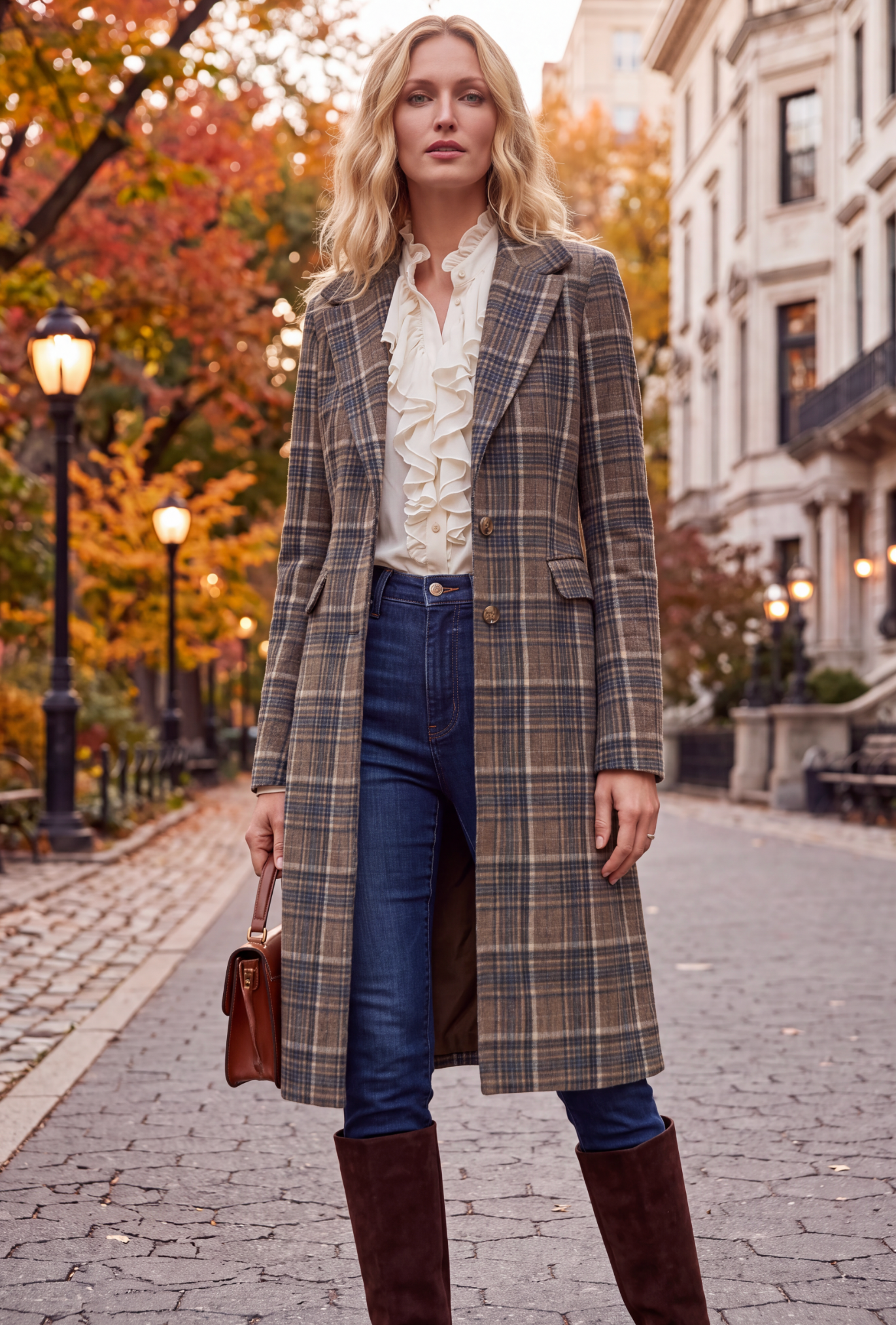 EMILIA PLAID COAT