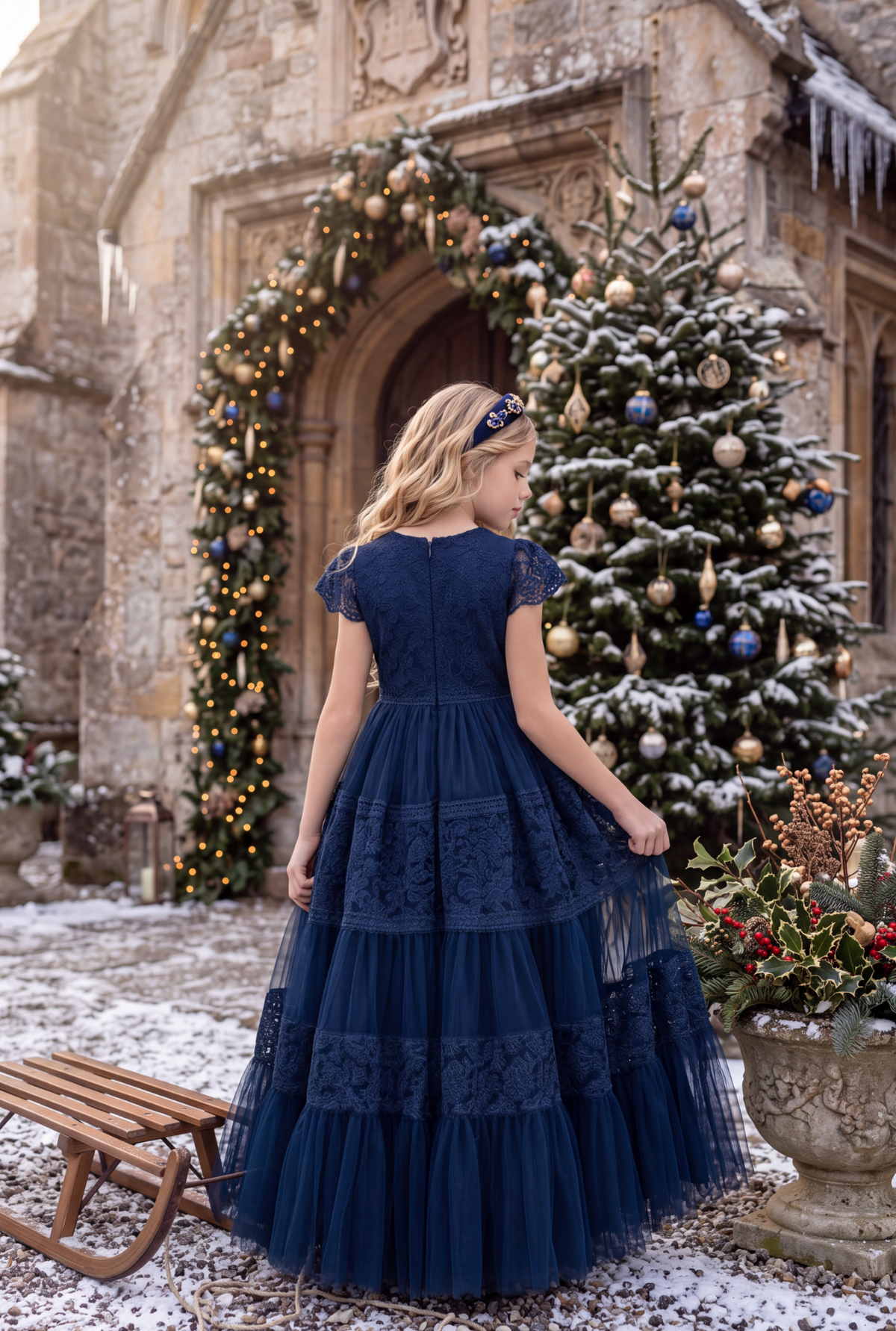 CATERINA DRESS NAVY