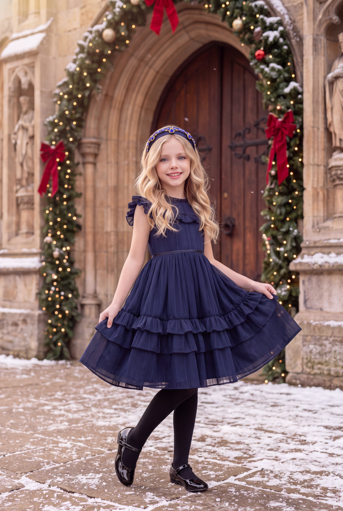 ELODIE DRESS NAVY