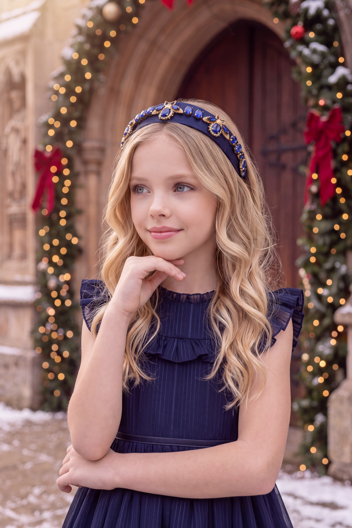 ELODIE DRESS NAVY