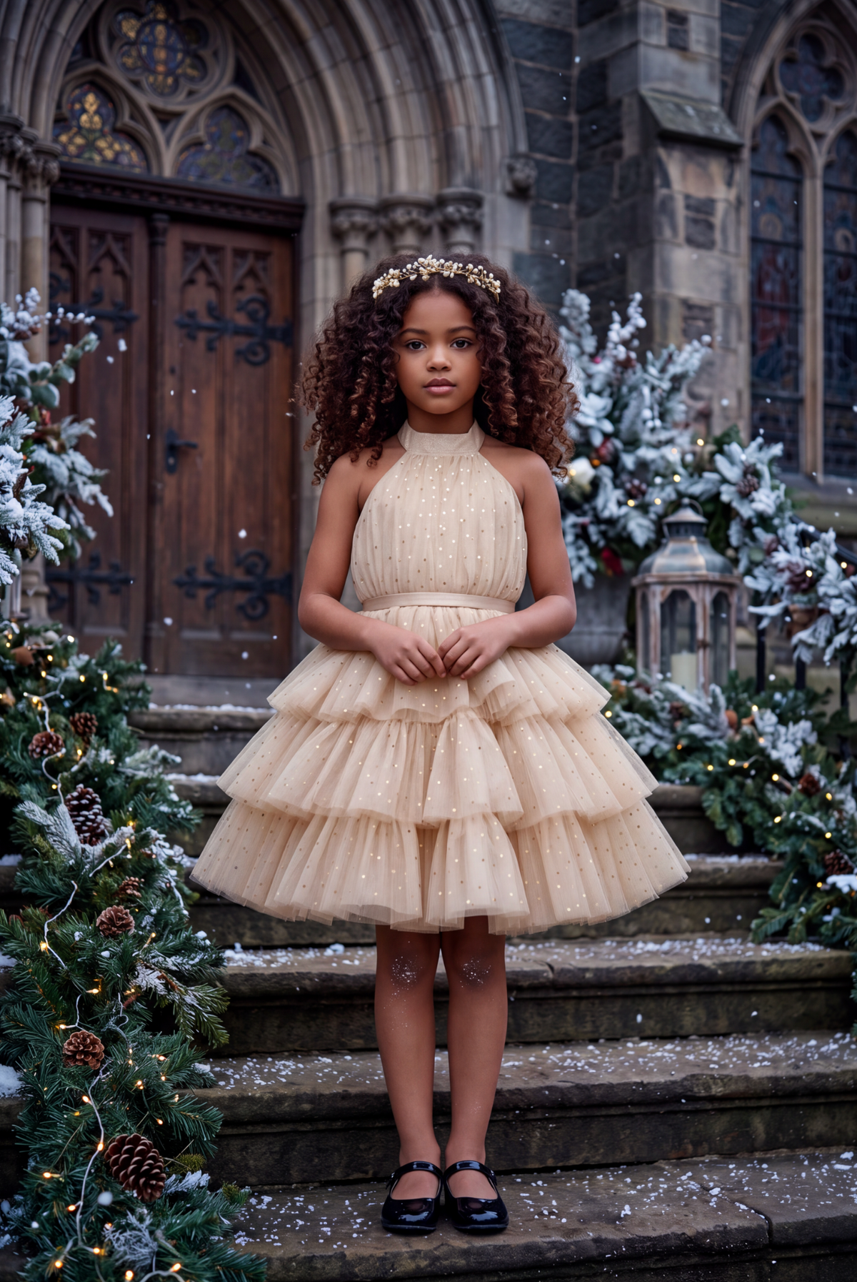 AMEERAH DRESS CHAMPAGNE