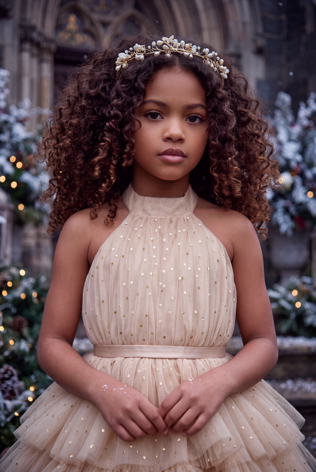 AMEERAH DRESS CHAMPAGNE
