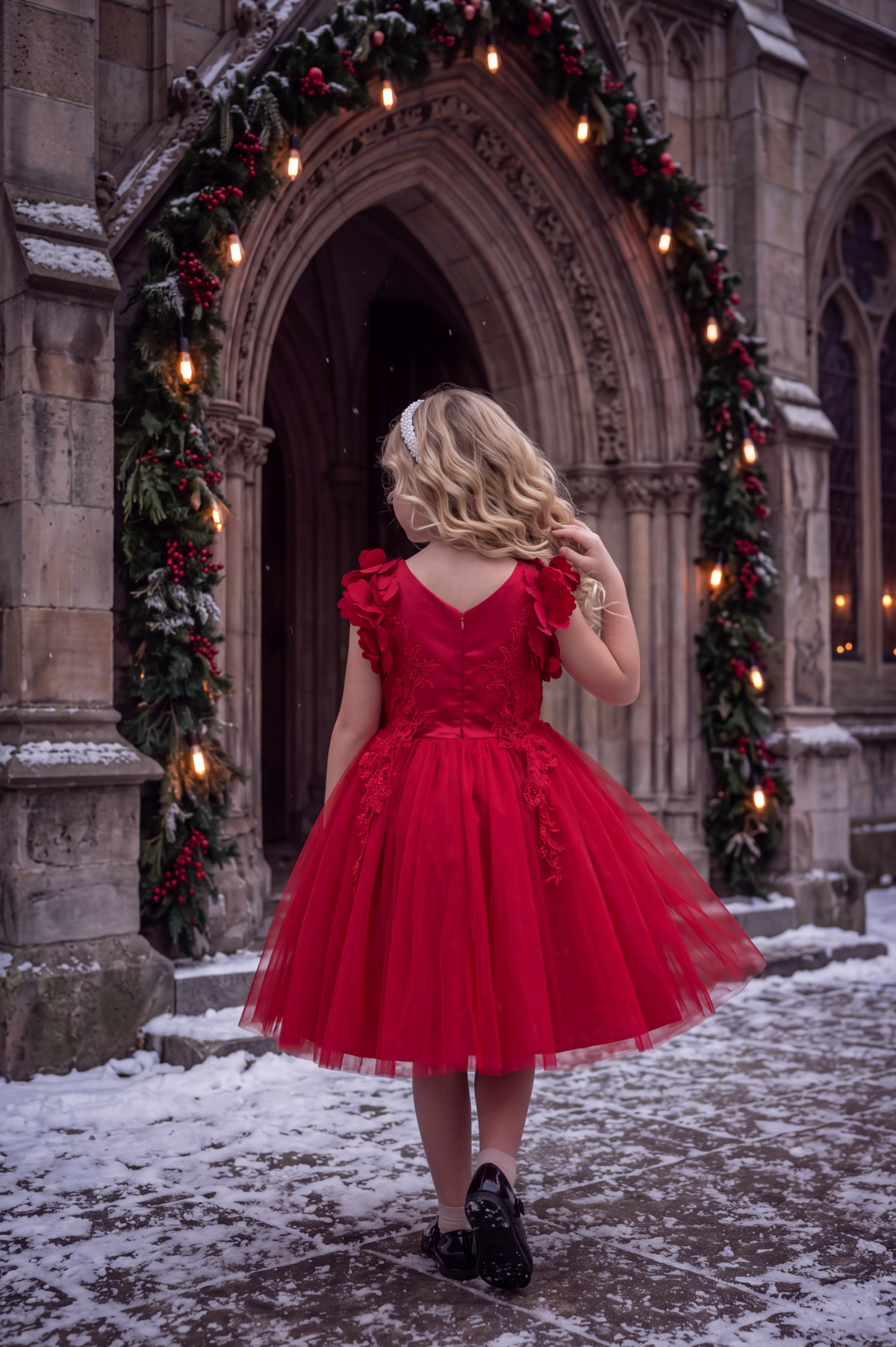 BIANCA DRESS CRIMSON