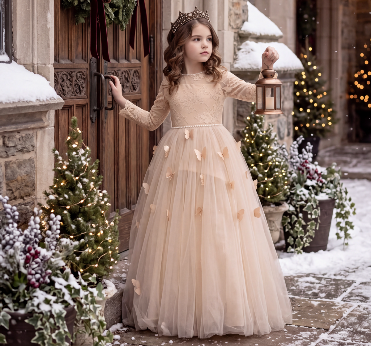 MARIPOSA GOWN CHAMPAGNE