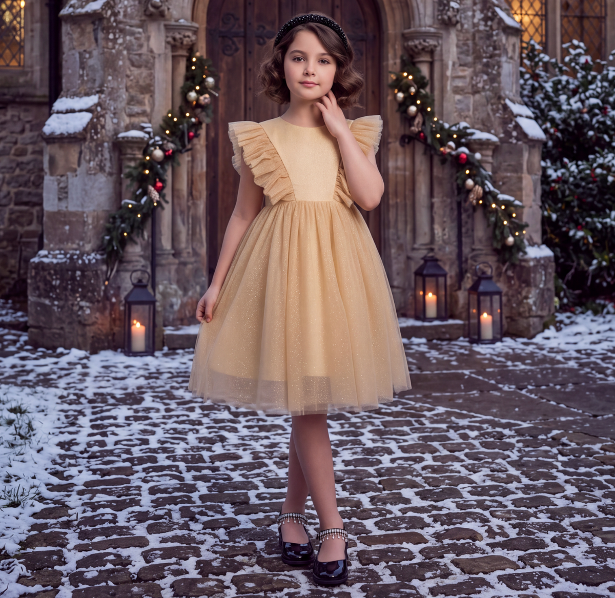 MILLY DRESS CHAMPAGNE