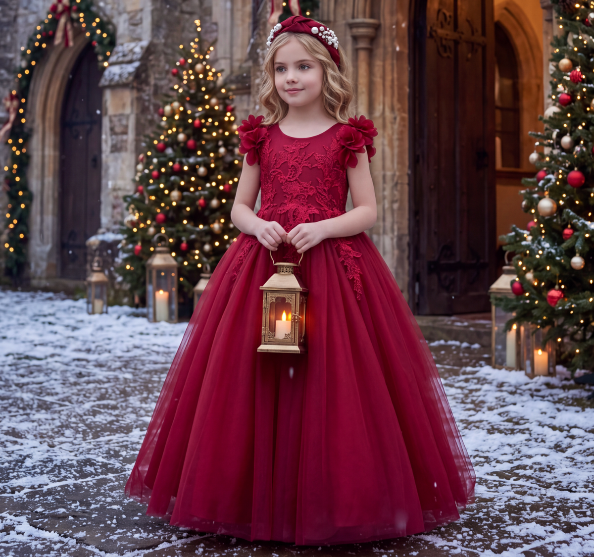 BIANCA GOWN CRIMSON